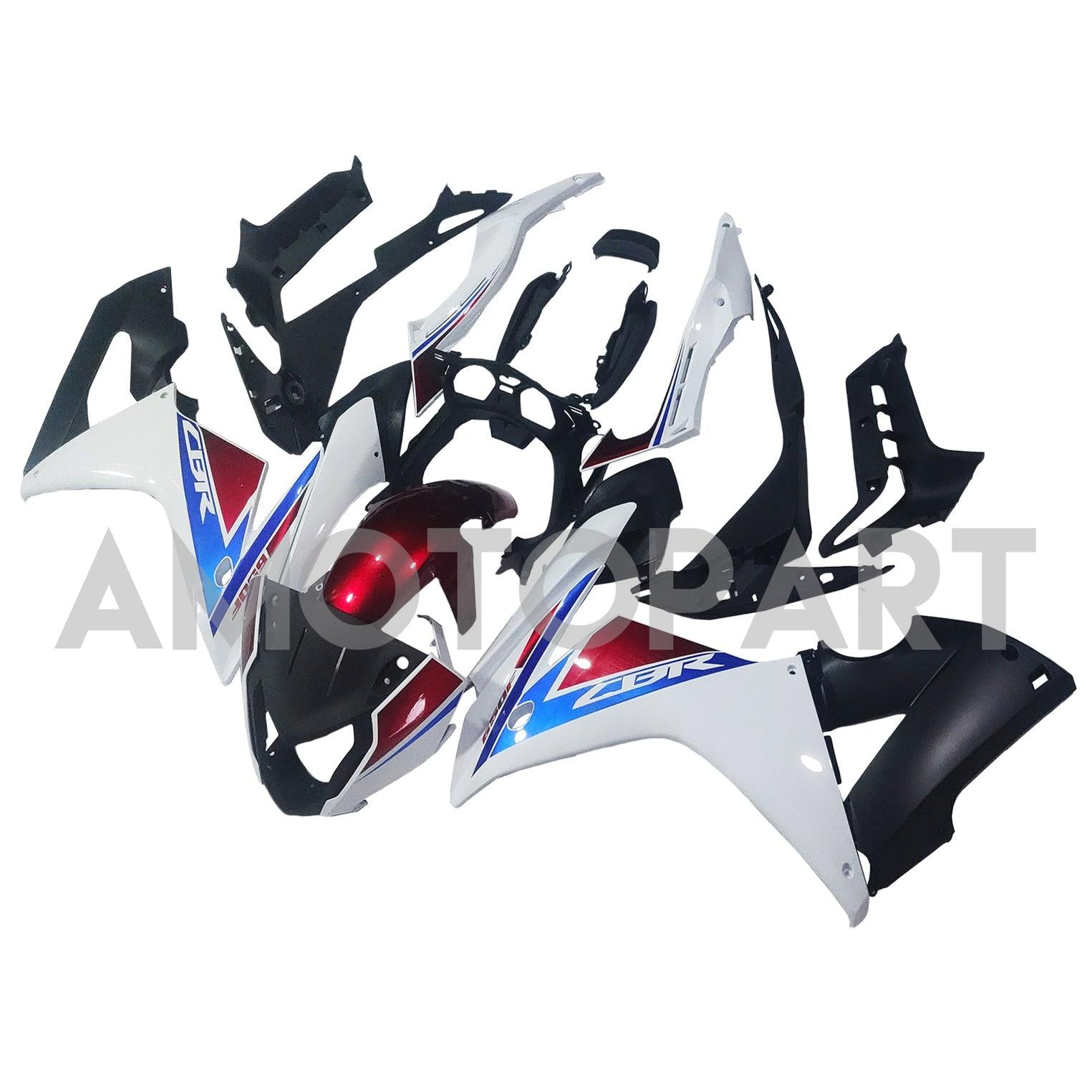 Amotopart Honda CBR650F 2014-2016 Red & Blue Fairing Kit