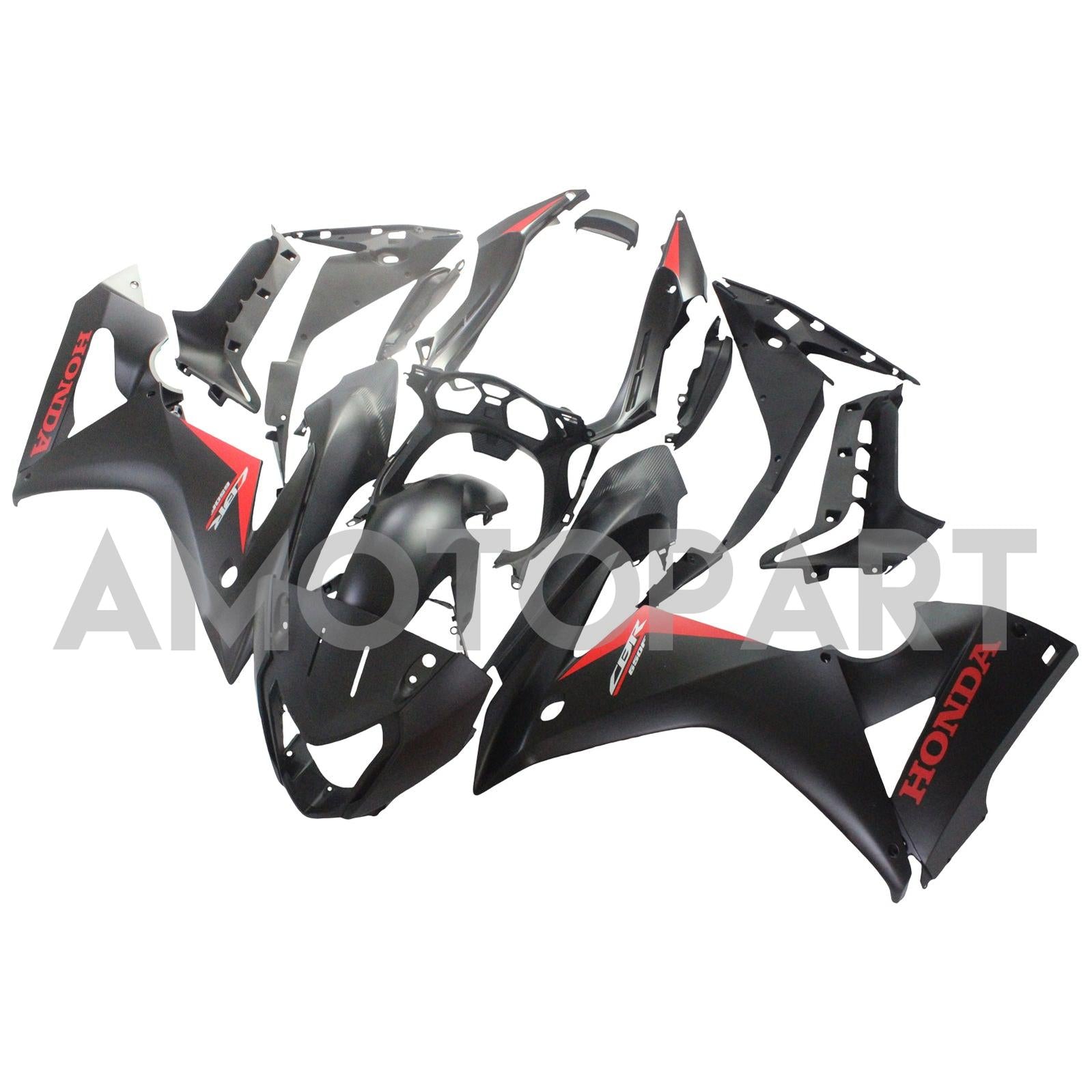 Amotopart Honda CBR650F 2014-2016 Matte Black Style1 Fairing Kit
