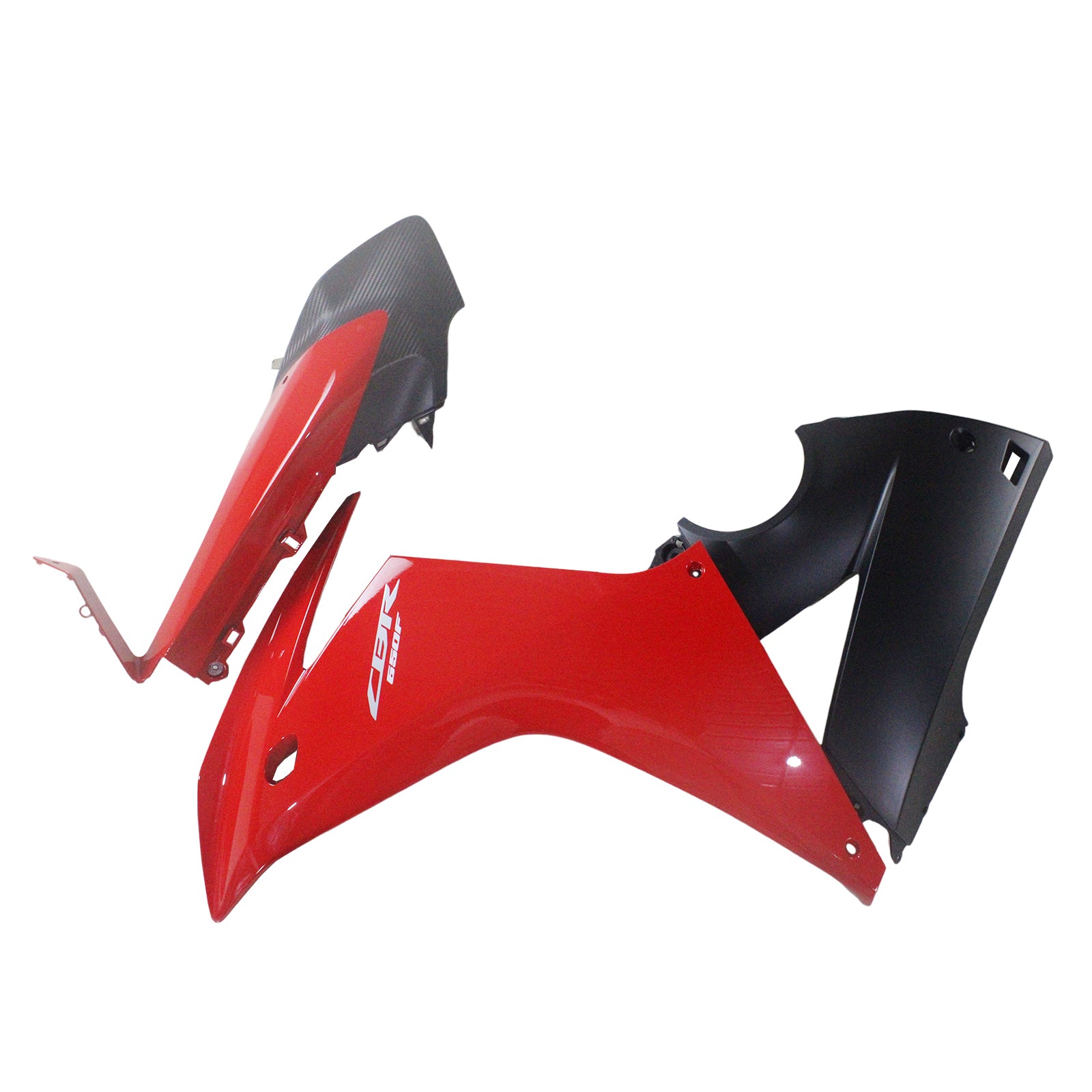 Amotopart Honda CBR650F 2014-2016 Kit de carénage rouge