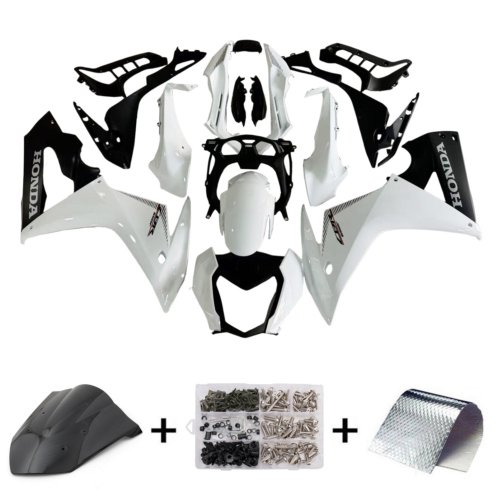 Amotopart Honda CBR650F 2014-2016 White Style2 Fairing Kit