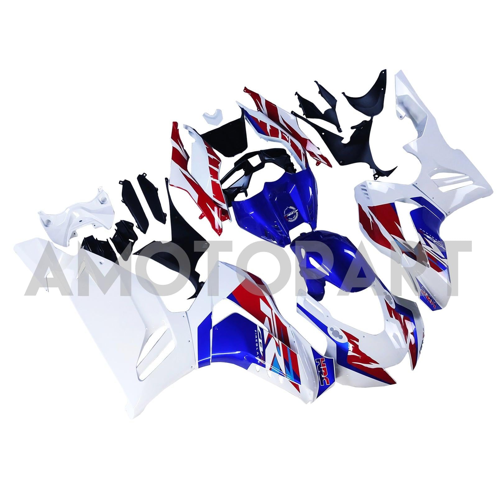 Amotopart Honda CBR1000RR-R 2020-2023 White&Blue Fairing Kit