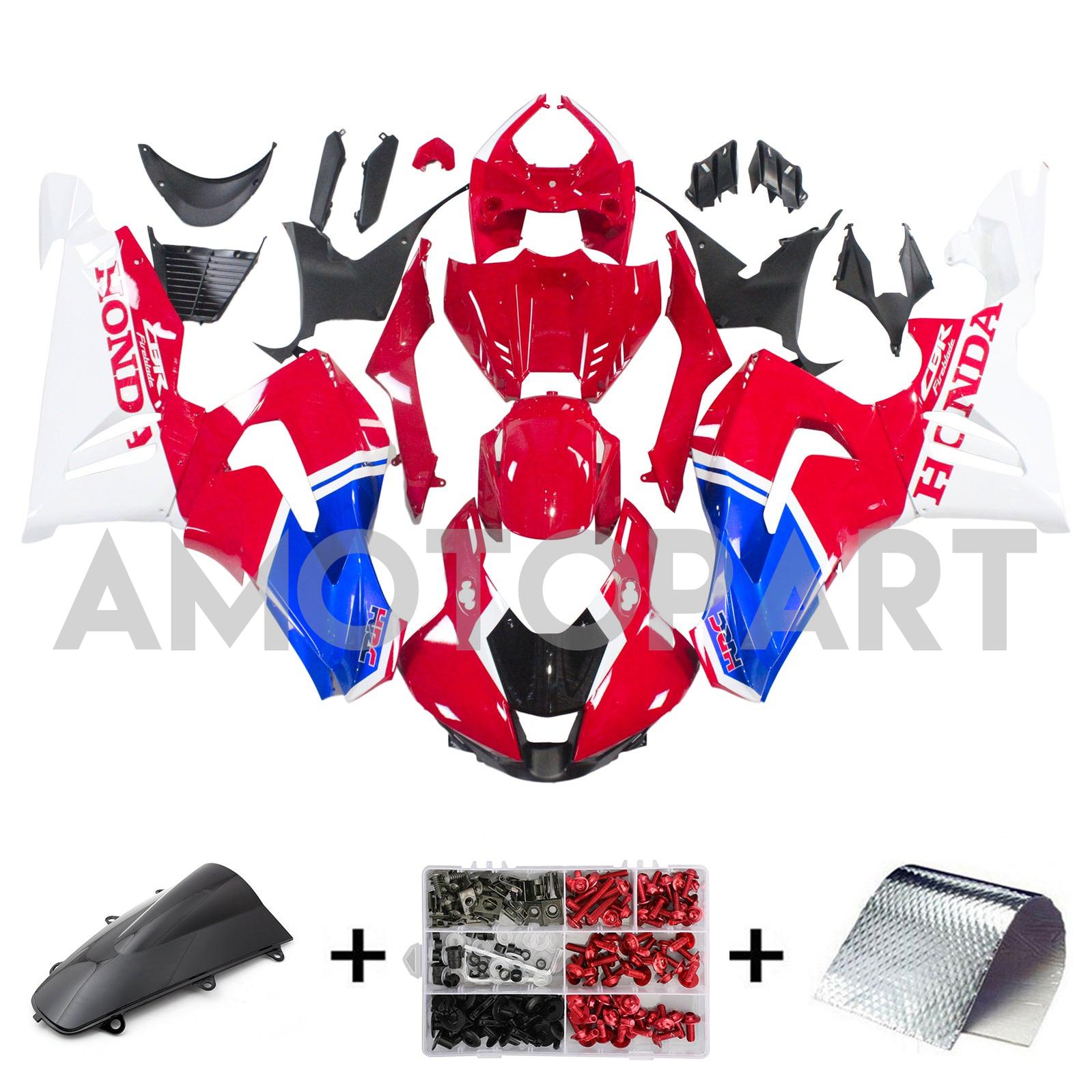 Amotopart Honda CBR1000RR-R 2020-2023 Blau&Red Style4 Verkleidungssatz