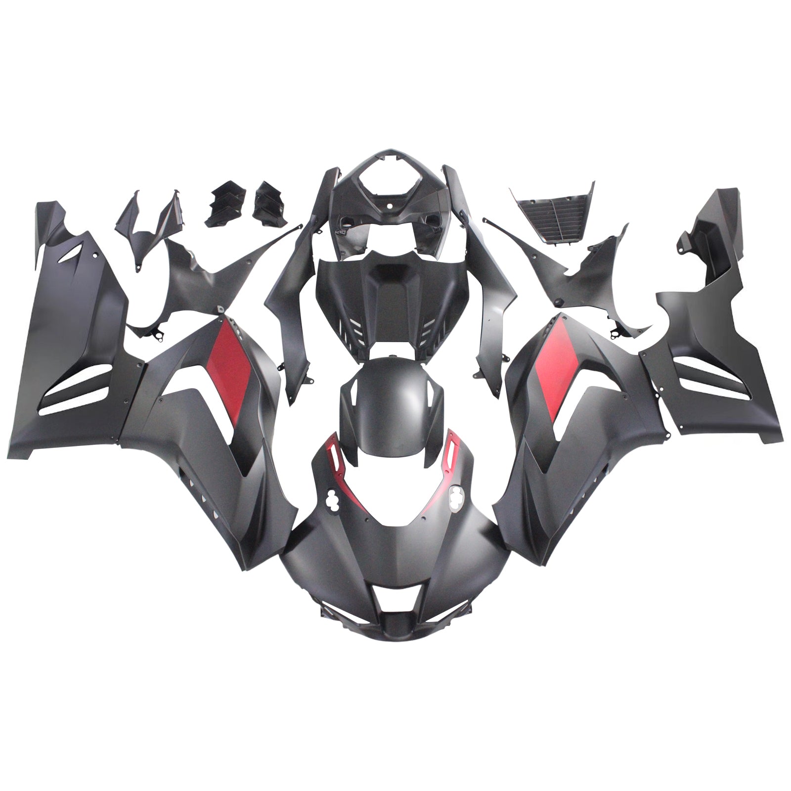 Amotopart Honda CBR1000RR-R 2020-2023 MATTE BLACK & RODE LOGO BOOKKIT