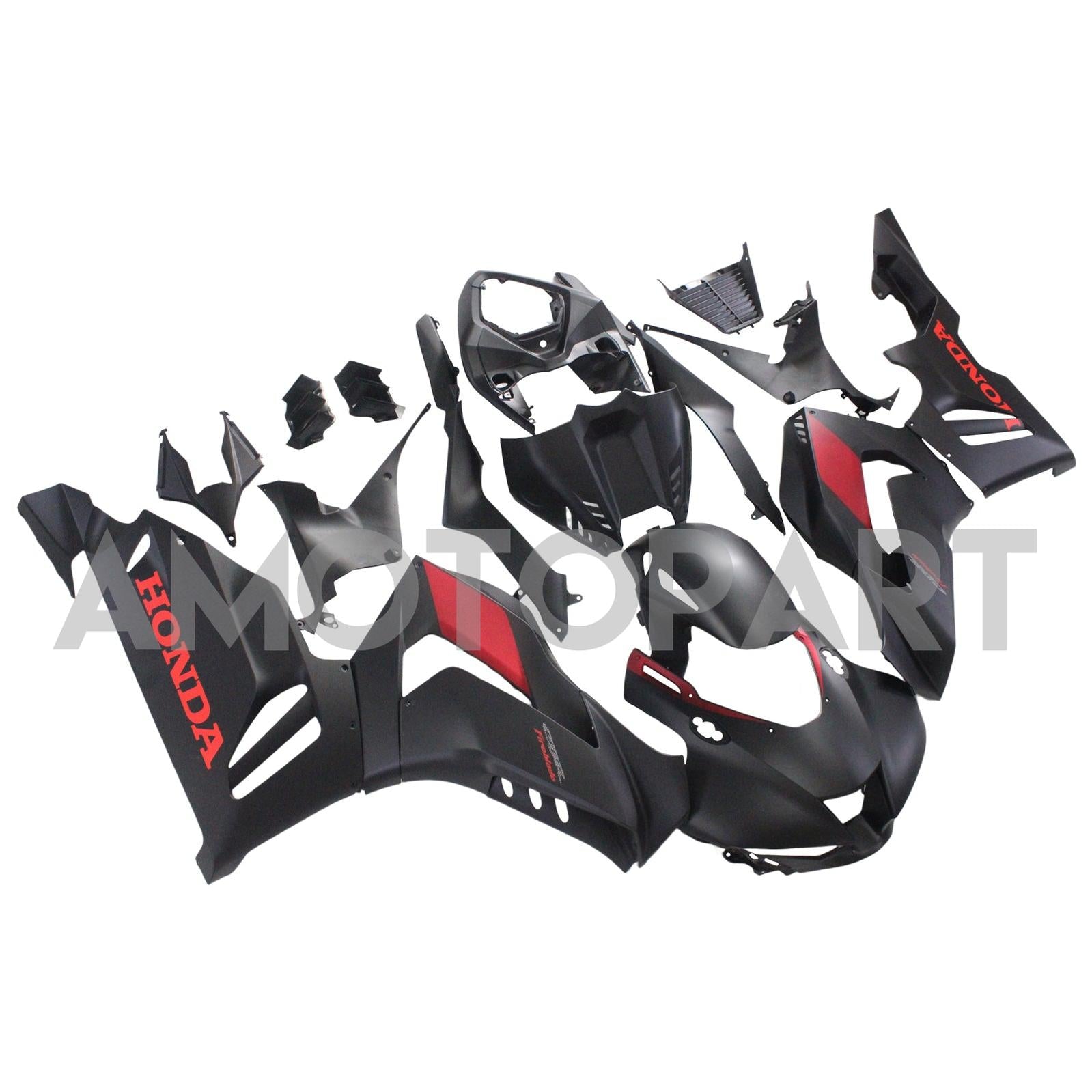 Amotopart Honda CBR1000RR-R 2020-2023 Matte Black&Red Logo Fairing Kit