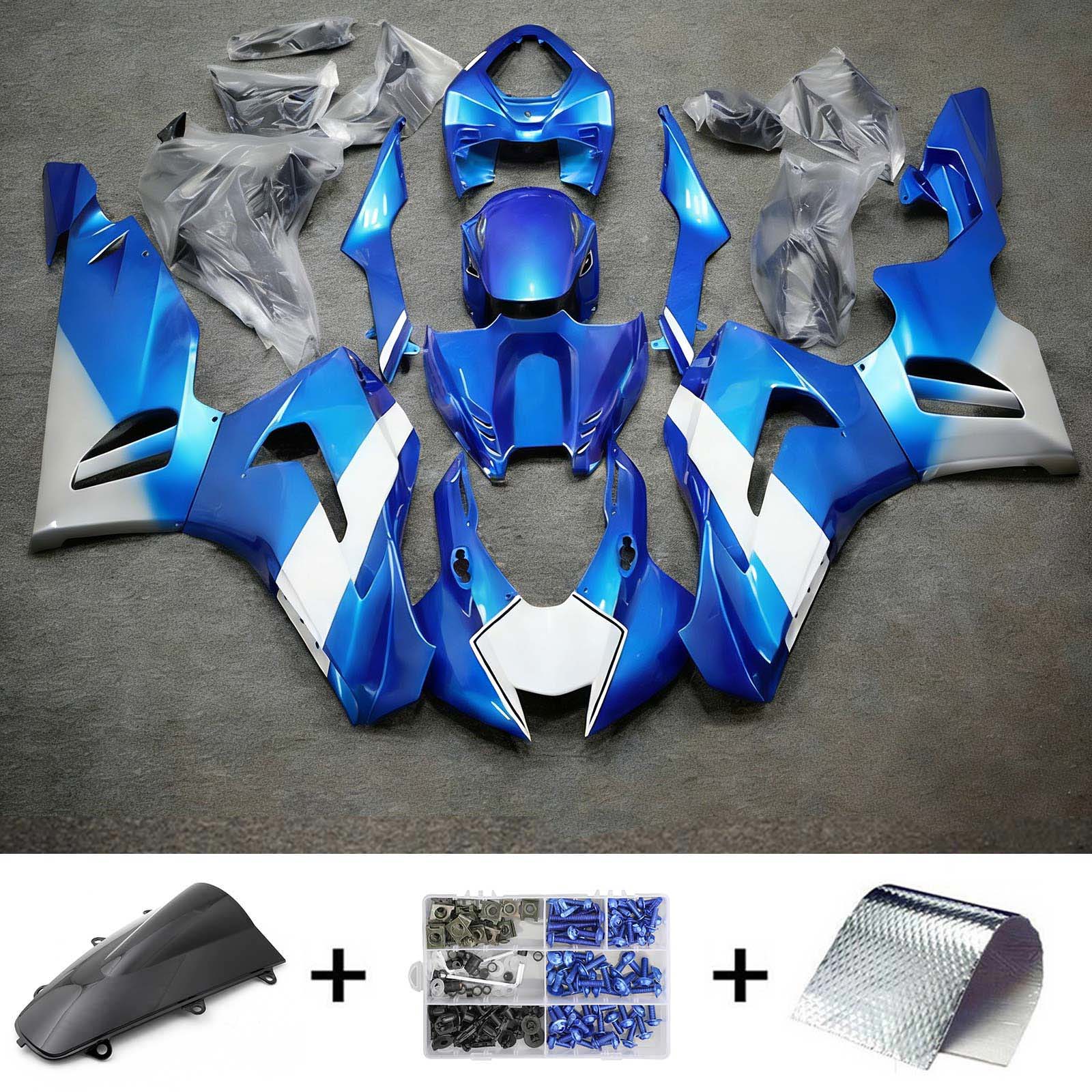 Amotopart 2020-2023 CBR1000RR-R Honda Kit de carenado azul y blanco