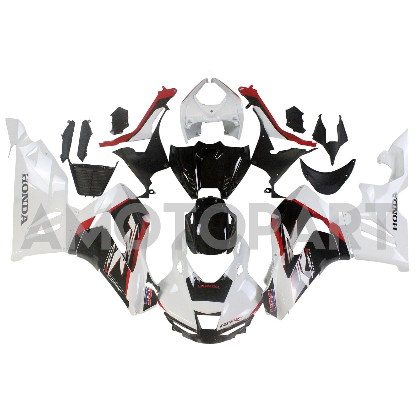 Amotopart 2020-2023 CBR1000RR-R Honda Weiß&Red Style2 Verkleidungssatz