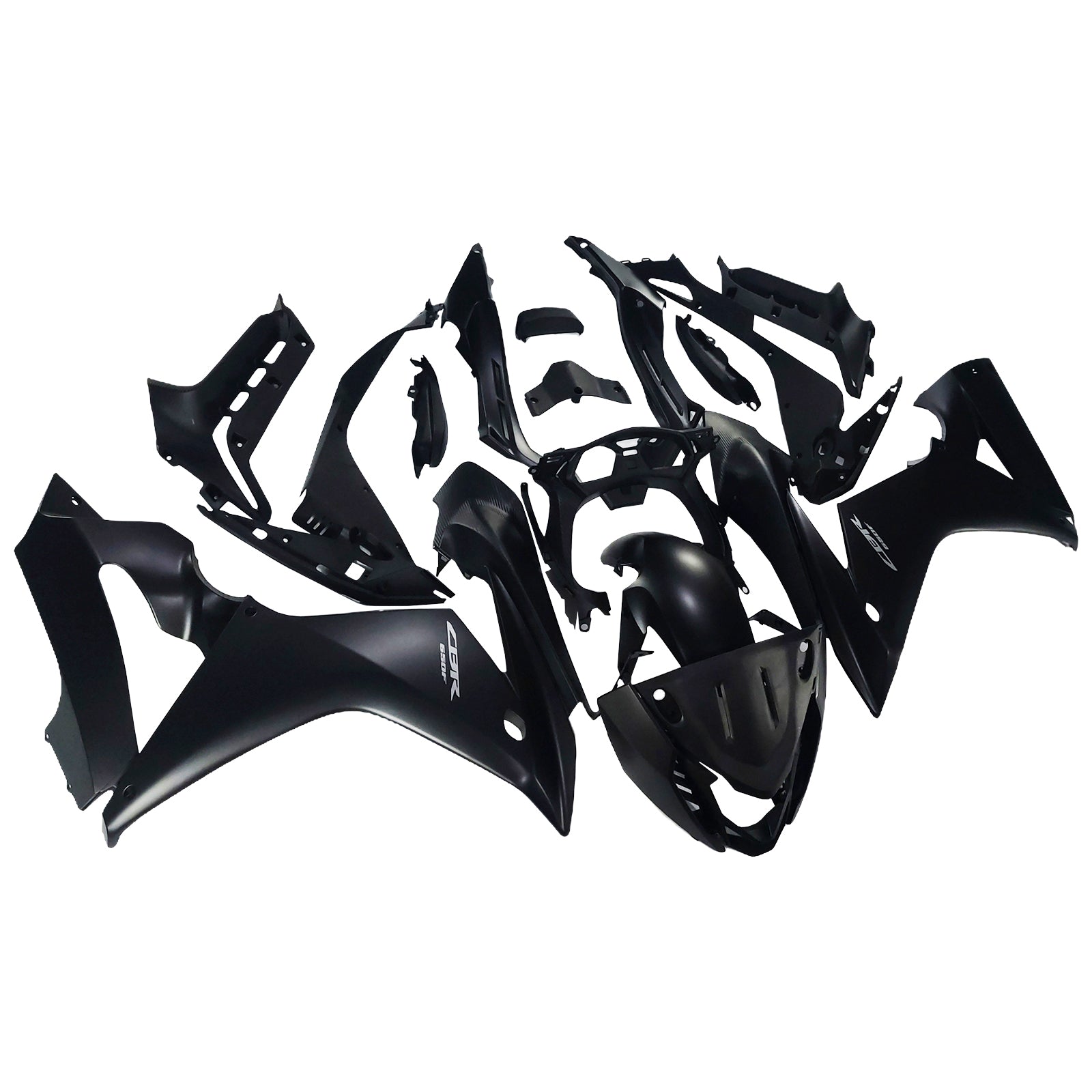 Amotopart 2017–2019 Honda CBR650F schwarzes Verkleidungsset