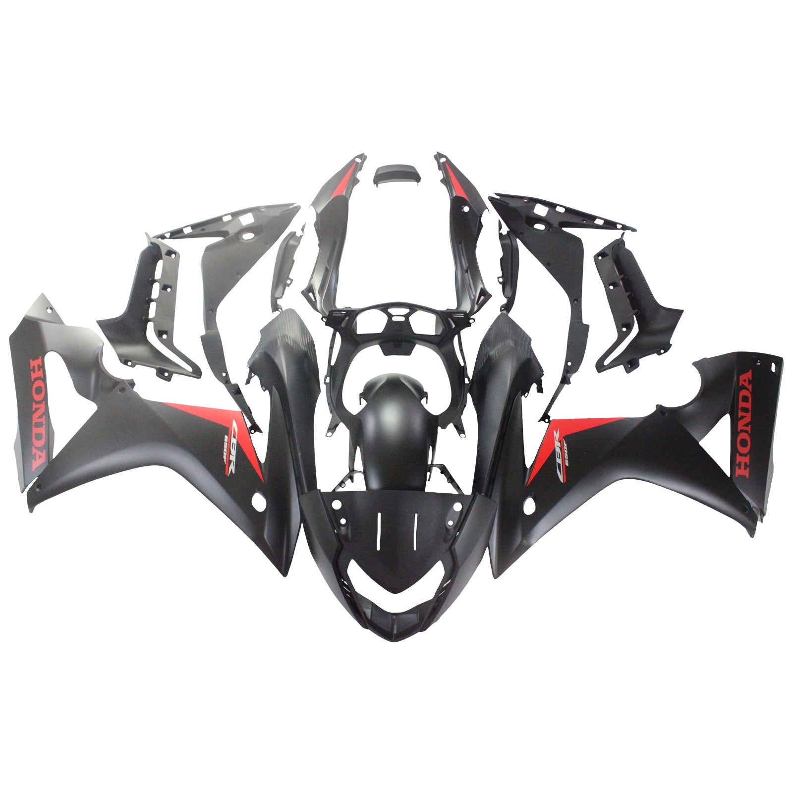 Amotopart 2017-2019 ホンダ CBR650F ブラック&レッド フェアリングキット