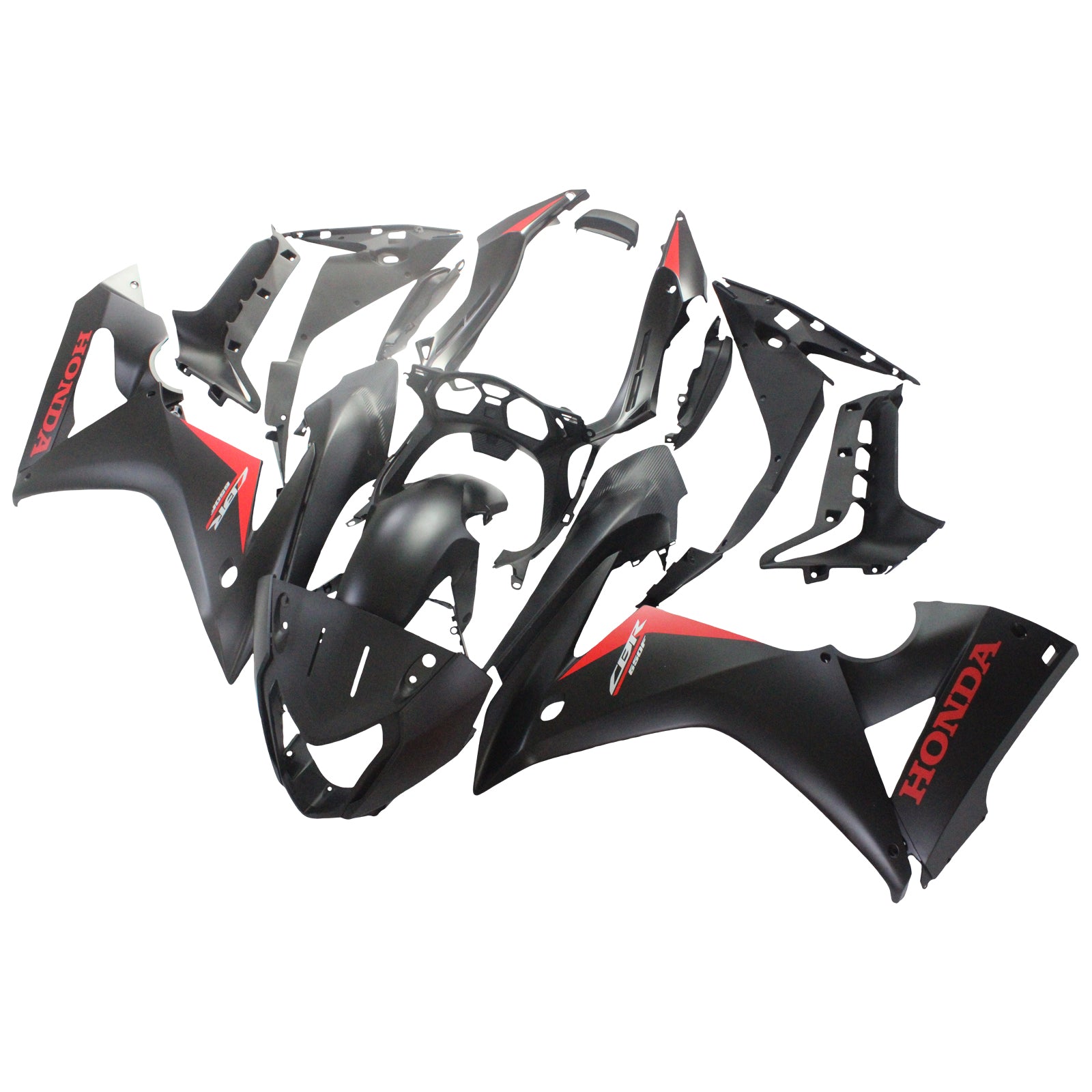 Amotopart 2017-2019 ホンダ CBR650F ブラック&レッド フェアリングキット