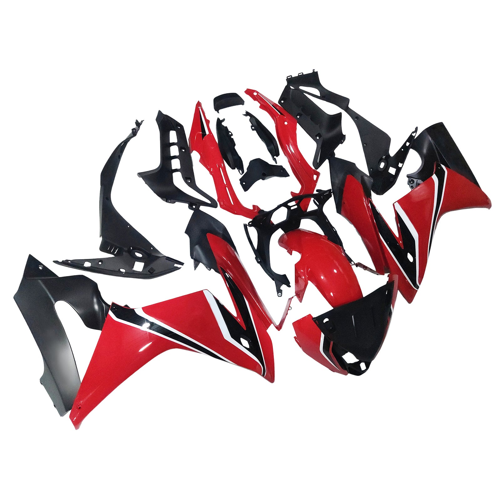 Amotopart 2017-2019 Honda CBR650F Rot&Schwarzes Verkleidungsset