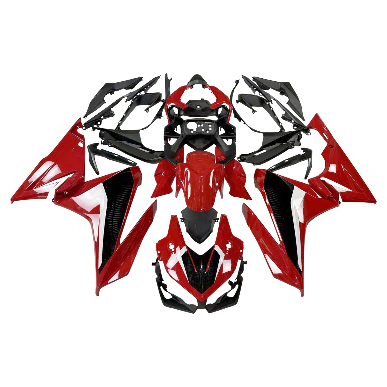 Amotopart 2019-2021 CBR500R Honda Red & Black Fairing Kit