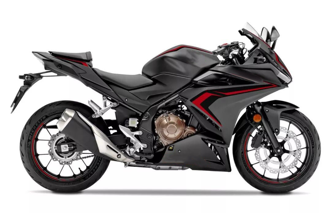 Amotopart 2019-2021 CBR500R Honda Black met Red Accenten Style2 Fairing Kit