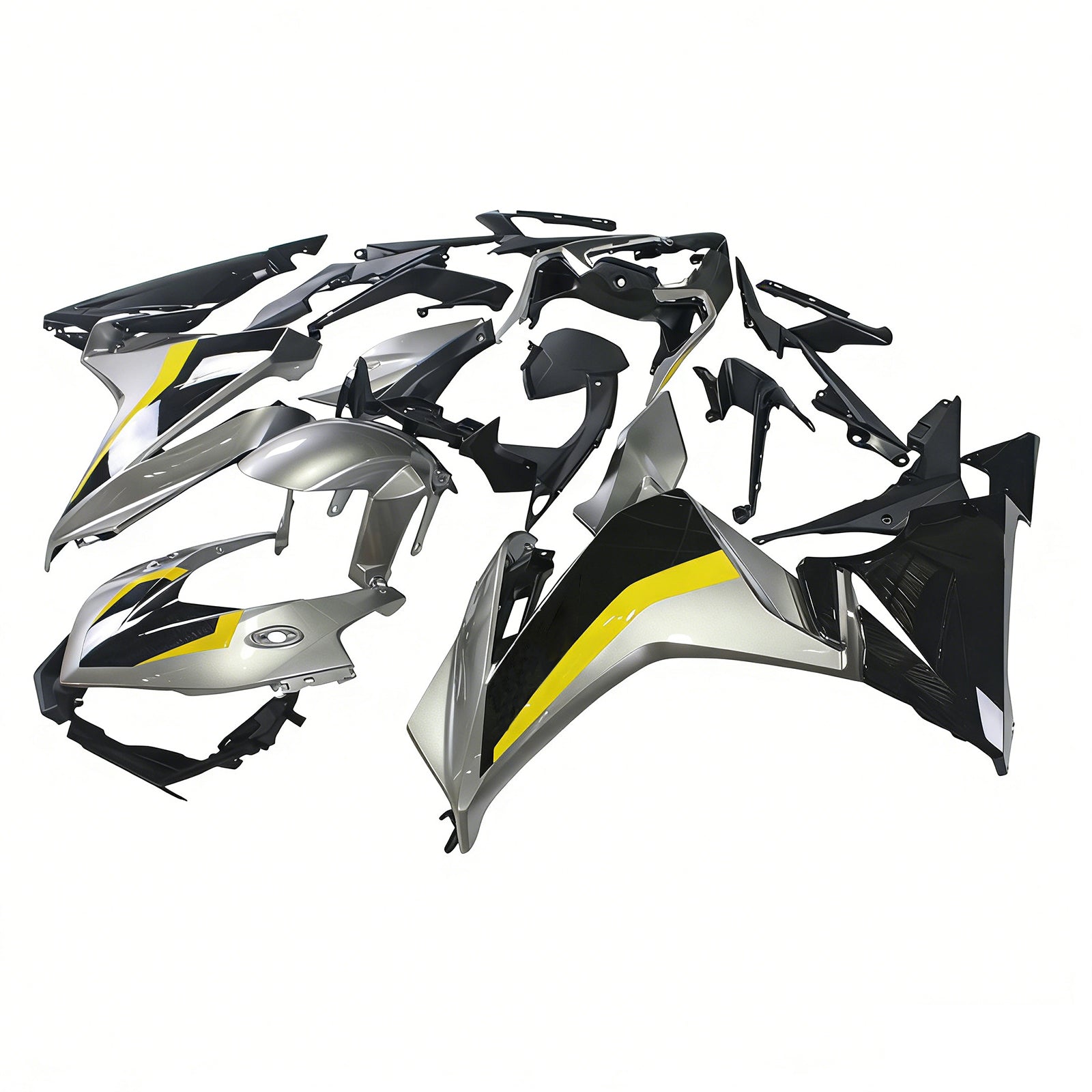 Amotopart 2019-2021 CBR500R Honda Black&Yellow Fairing Kit