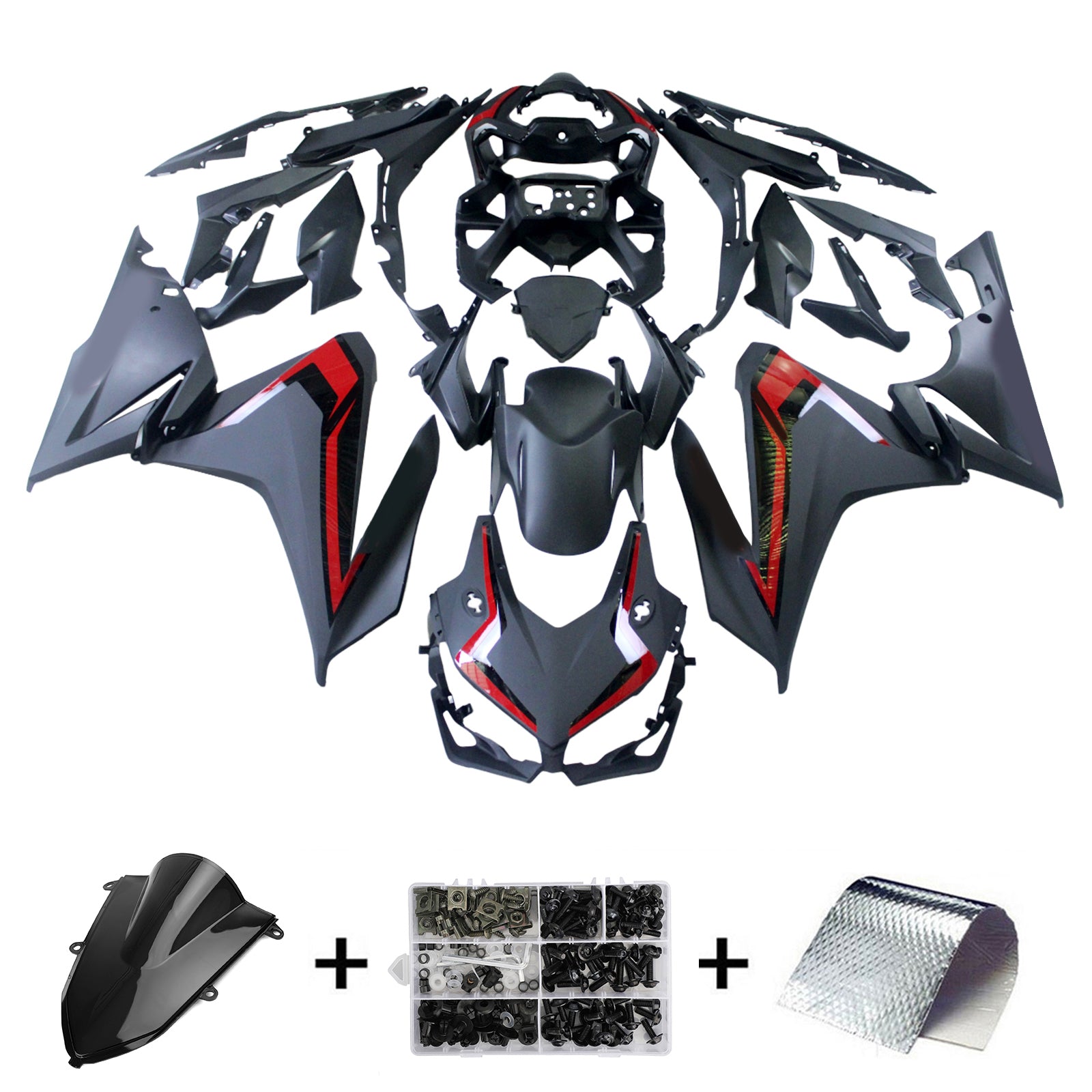 Amotopart 2022-2023 CBR500R HONDA BLACK & ROOD KUIST KIT