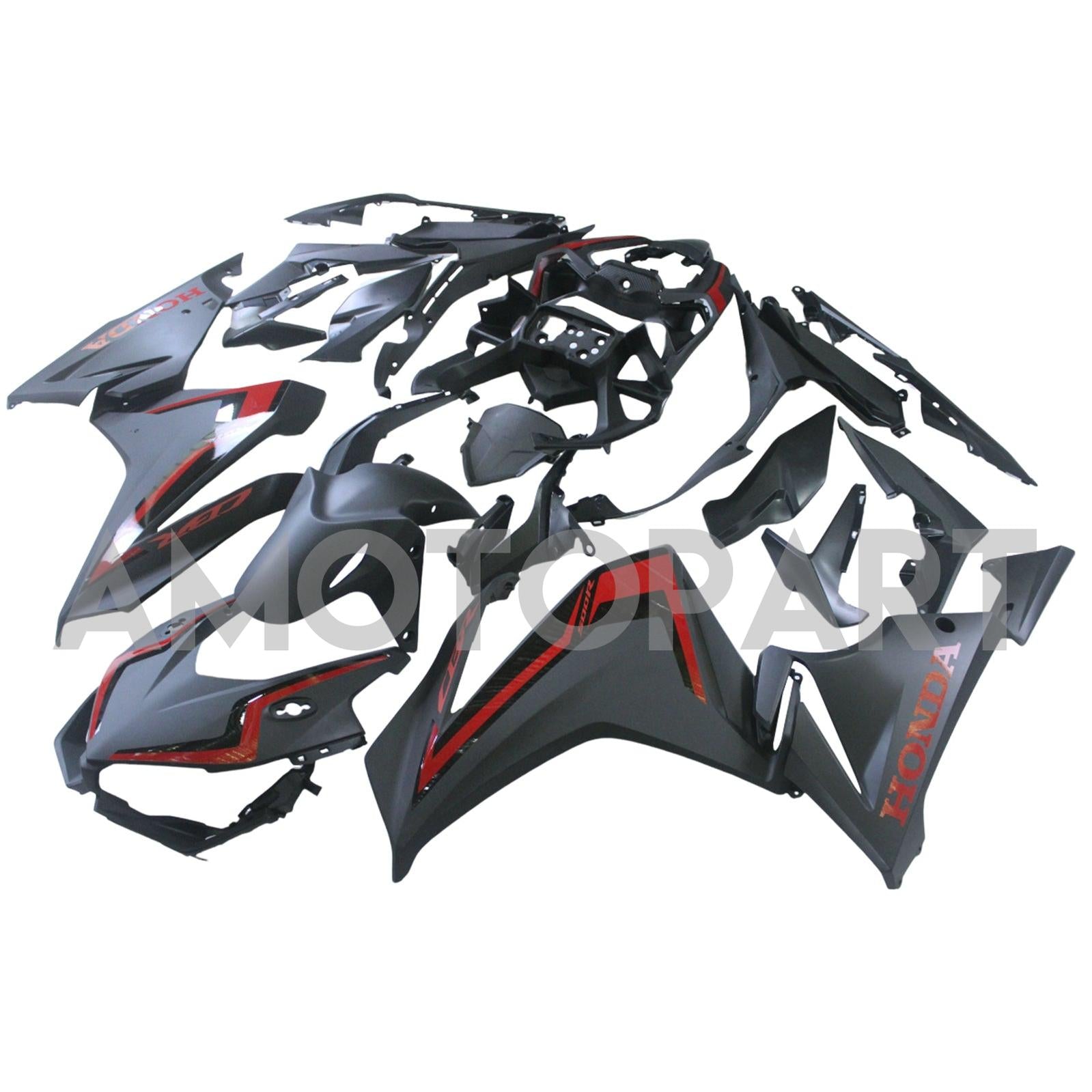 Amotopart 2022-2023 CBR500R Honda Black&Red Fairing Kit