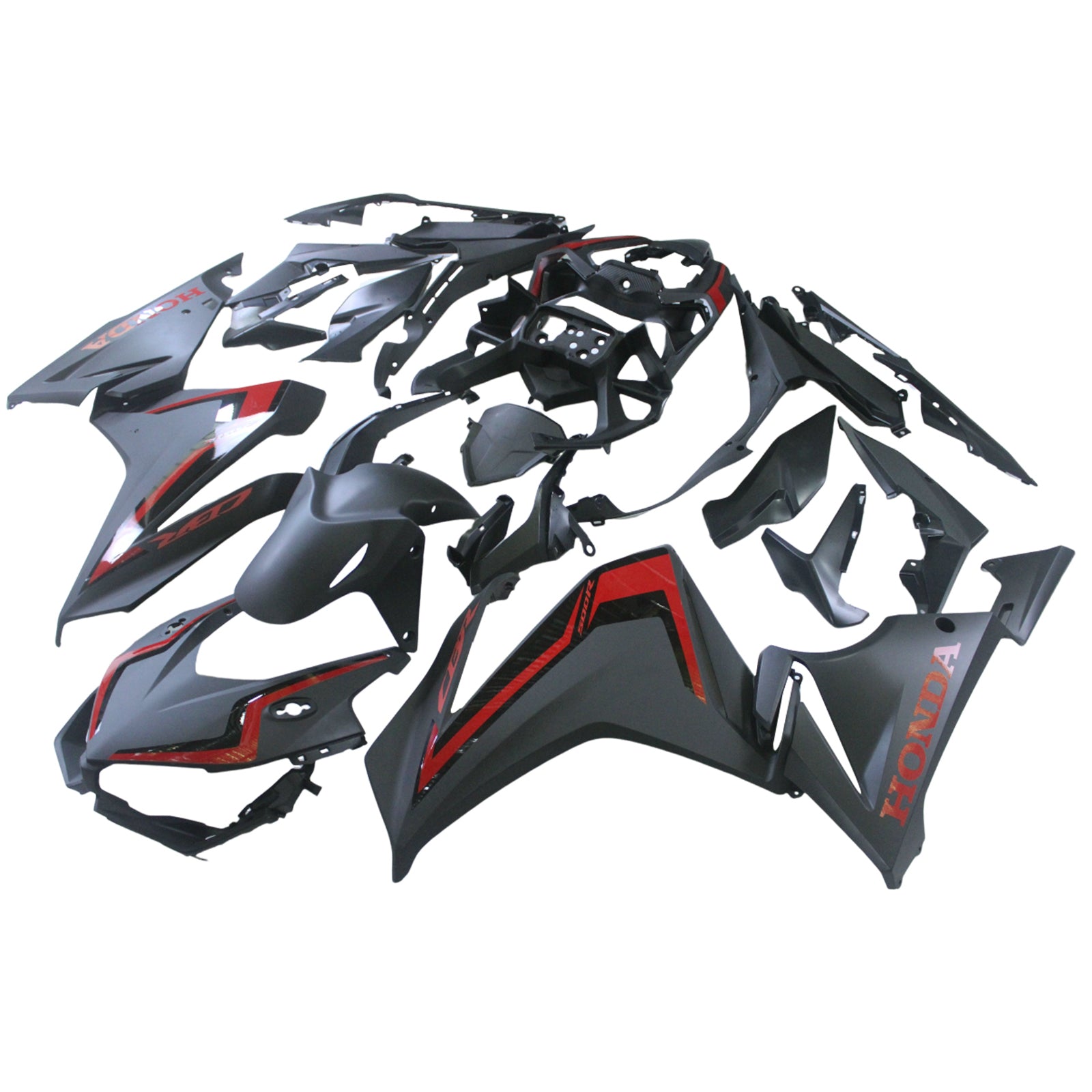 Amotopart 2022-2023 CBR500R Honda Black&Red Fairing Kit