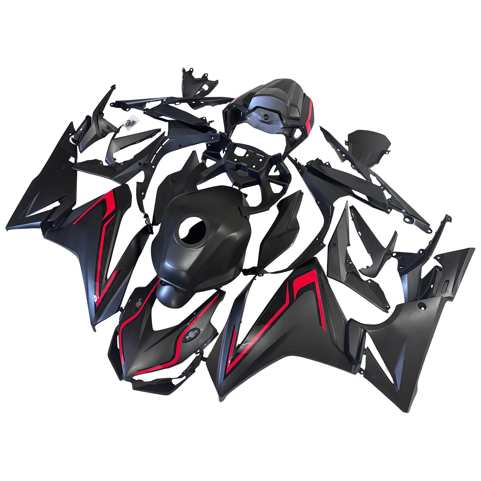 Amotopart 2022-2023 Honda CBR500R Matte Black Red Fairing Kit