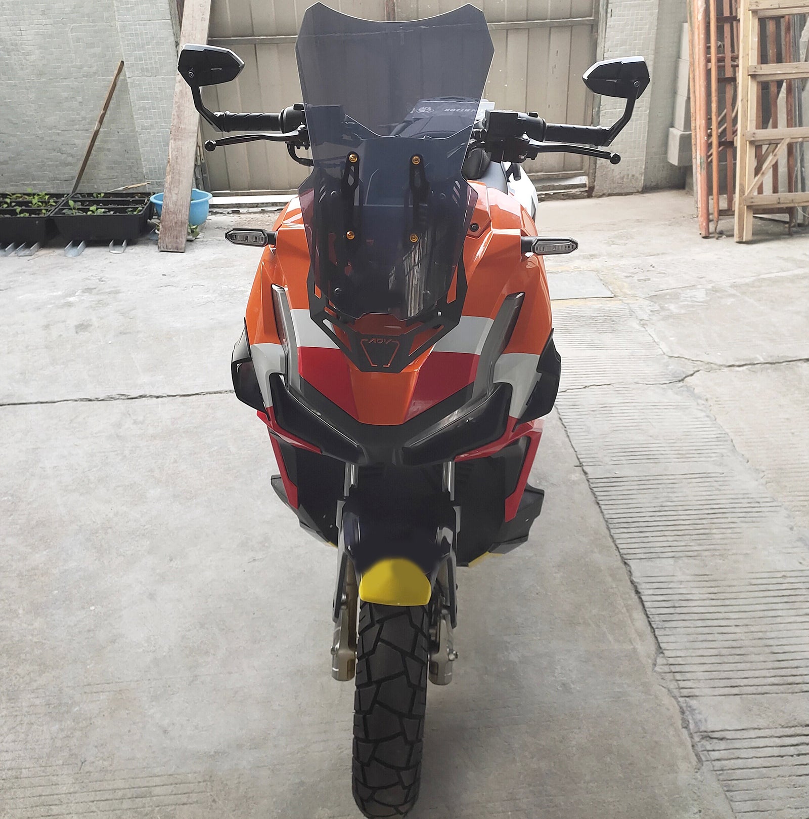 Amotopart 2022-2023 Honda ADV160 Black White Orange Fairing Kit