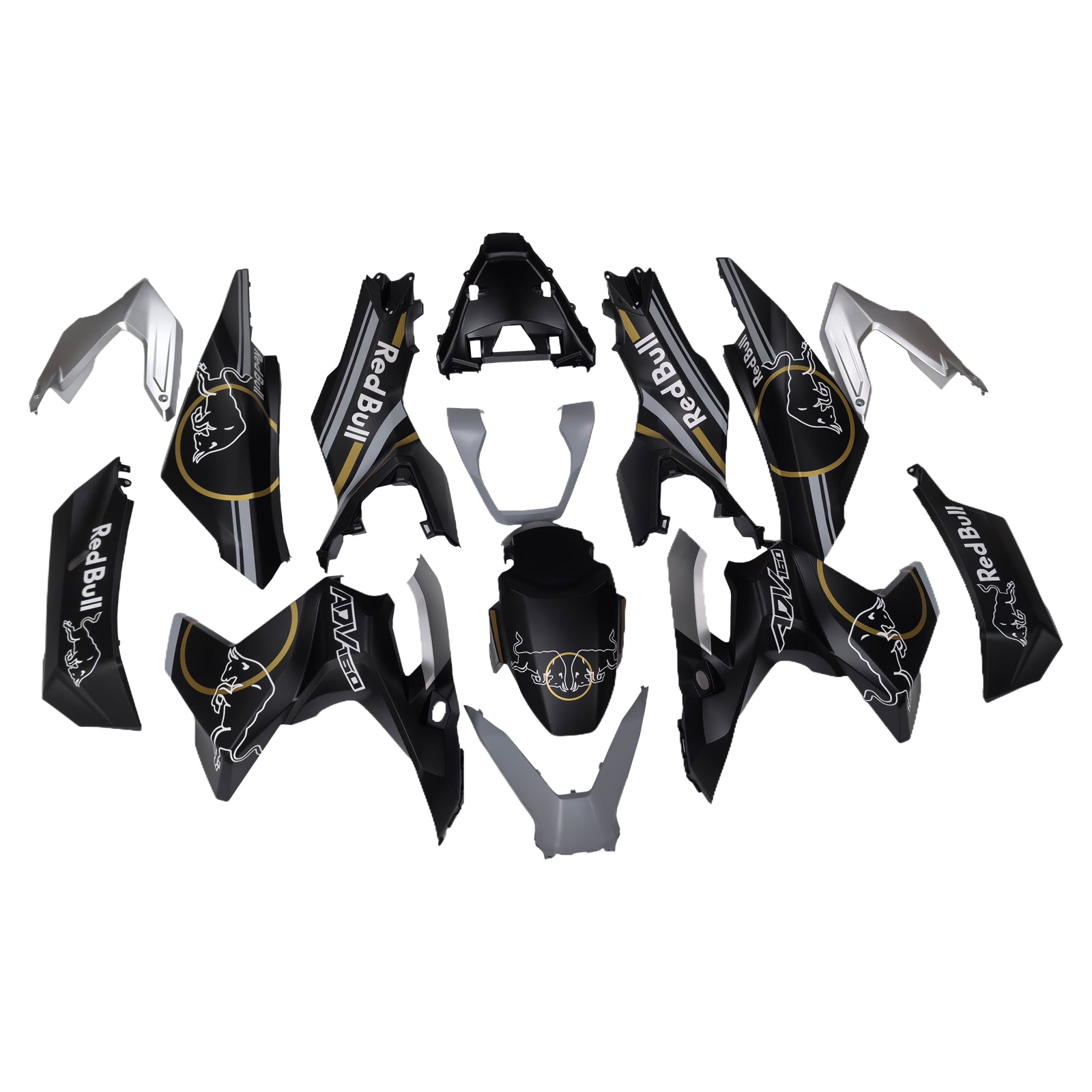 Amotopart 2022-2023 Honda ADV160 White Black Fairing Kit