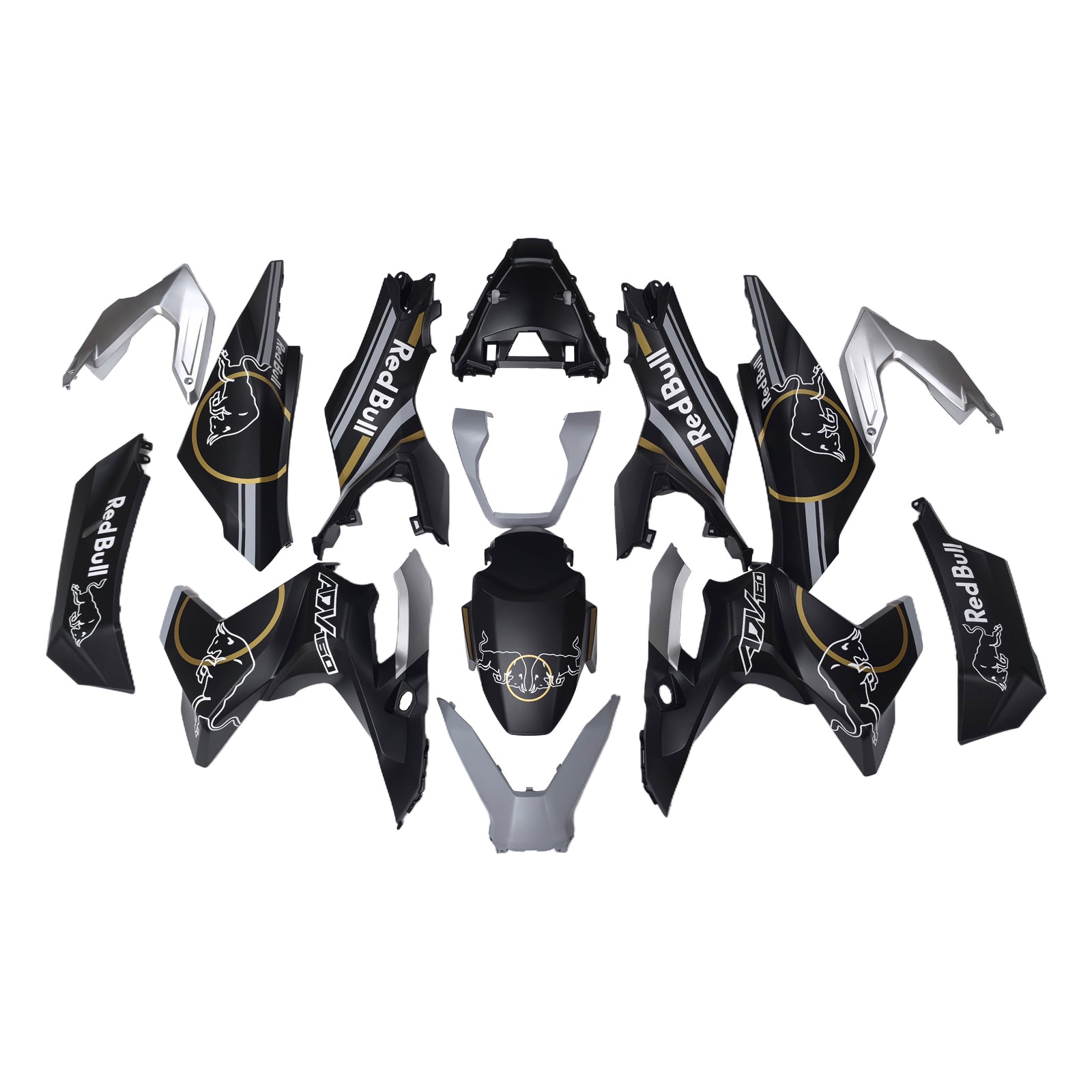 Amotopart 2022-2024 Honda adv160 White Black Fearing Kit