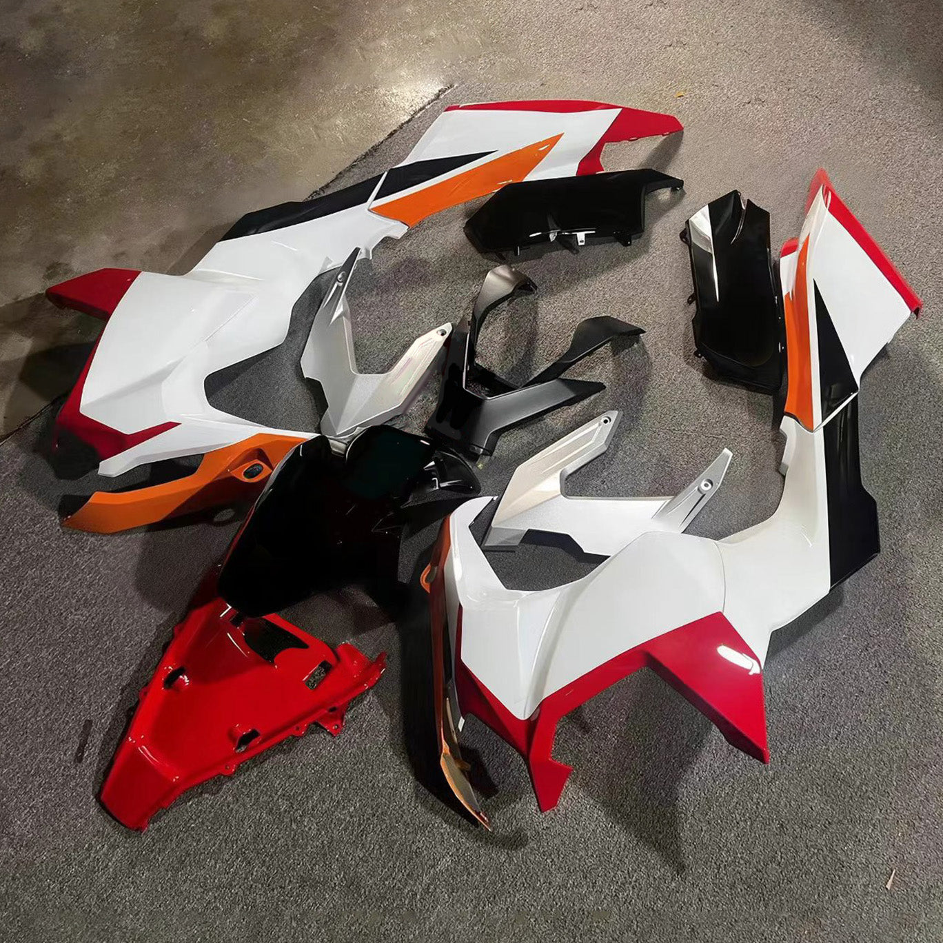 Amotopart 2022-2025 Honda ADV160 White Red Fairing Kit
