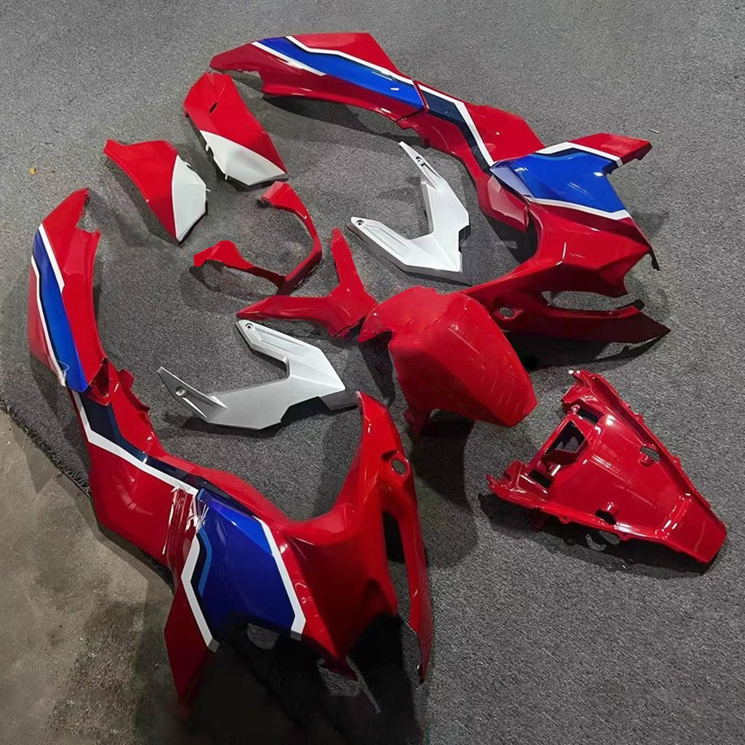 Amotopart 2022-2025 Honda ADV160 ADV 160 Rosso&BKit di carenatura blu