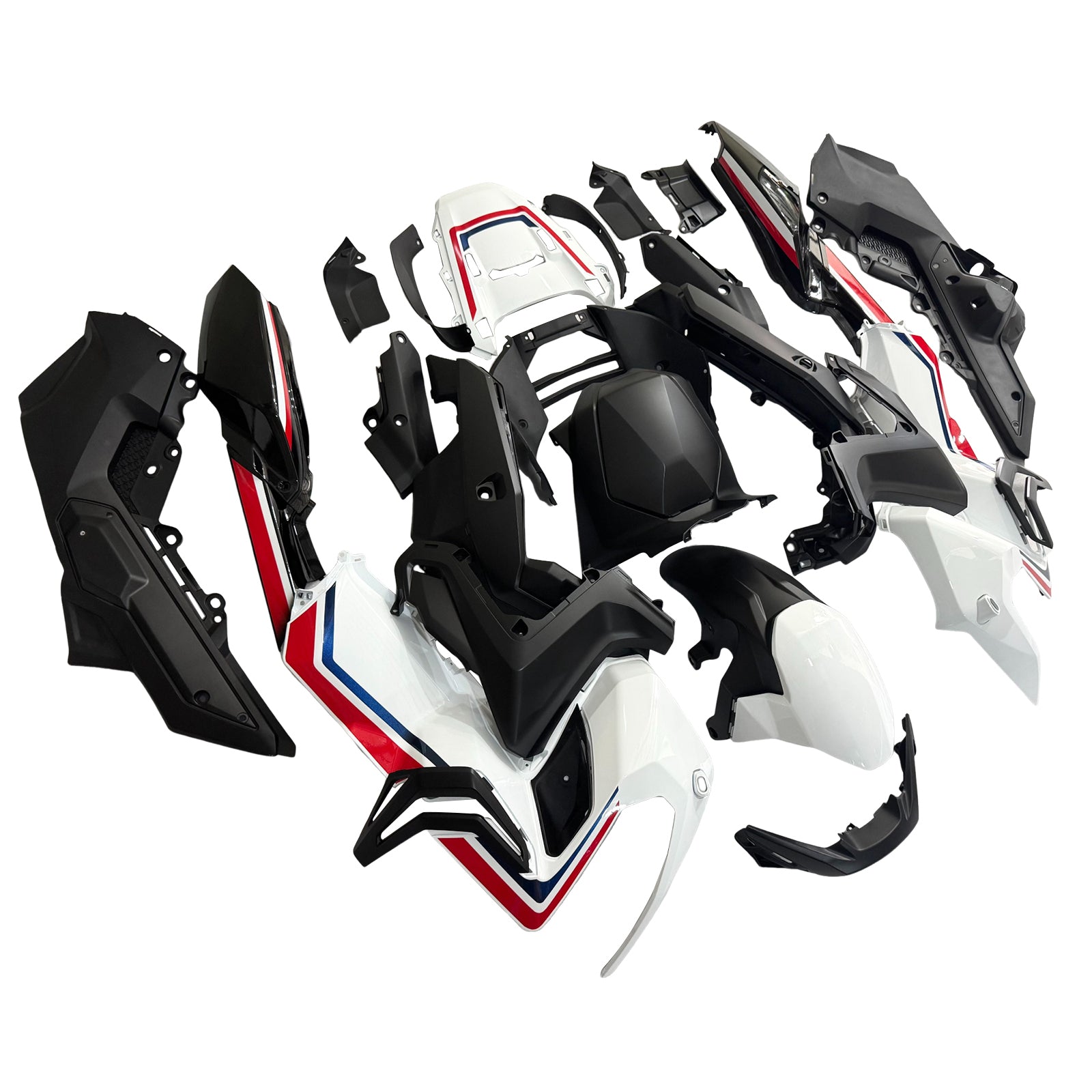 Amotopart 2017-2020 Honda XADV750 Black White Red Dehnung Kit