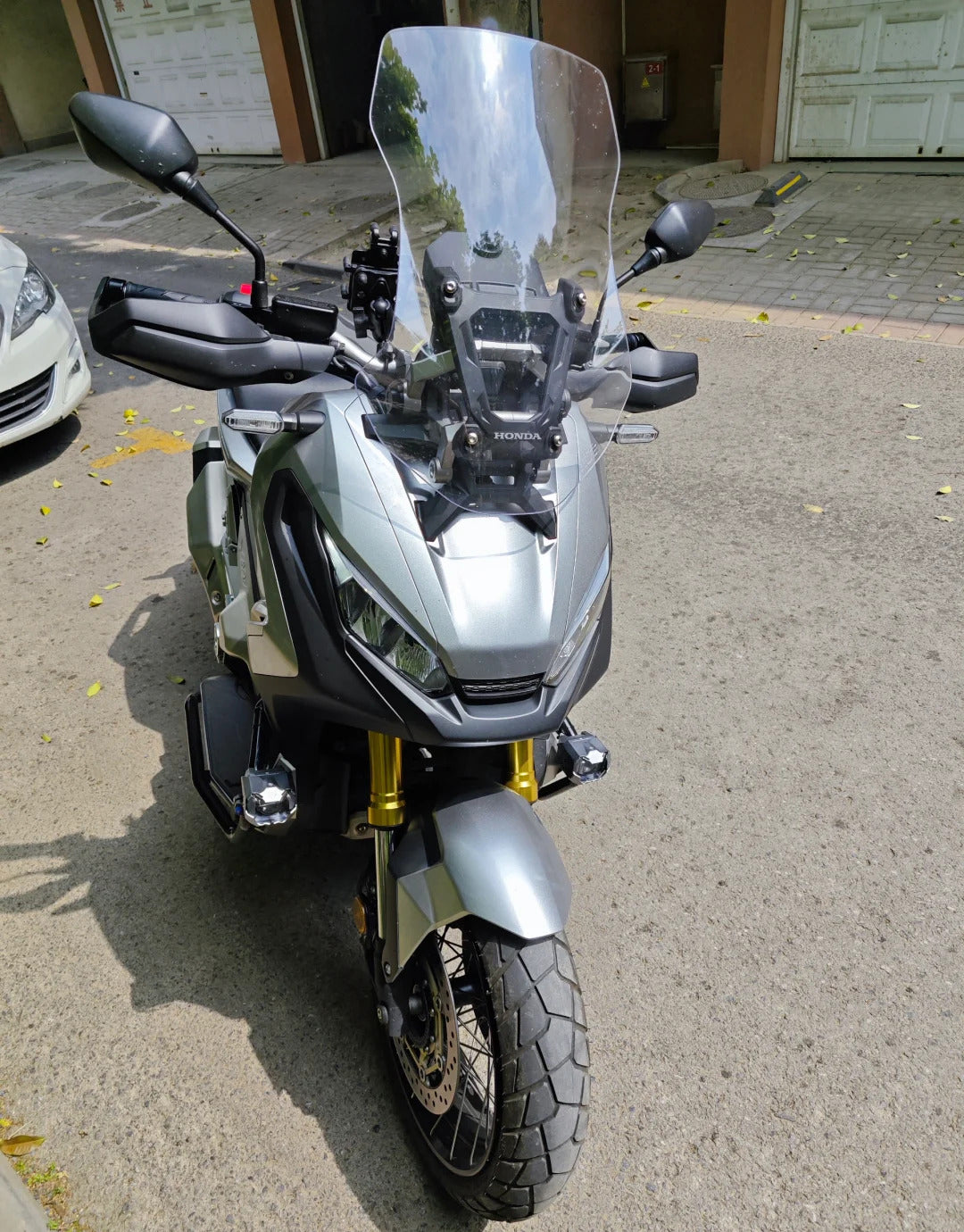 Amotopart 2017-2020 Honda XADV750 Kit de carenado negro gris plateado