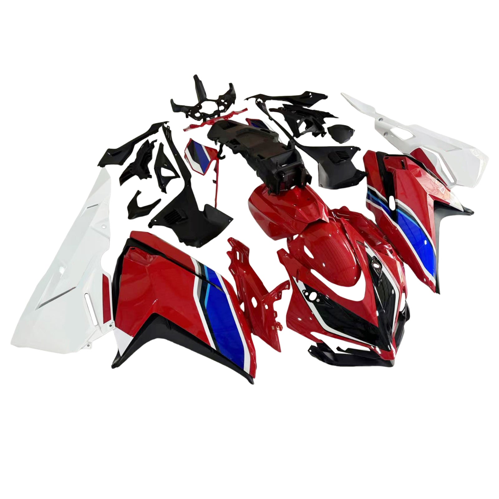 Amotopart 2017-2022 Honda CBR250RR White Red Blue Fairing Kit