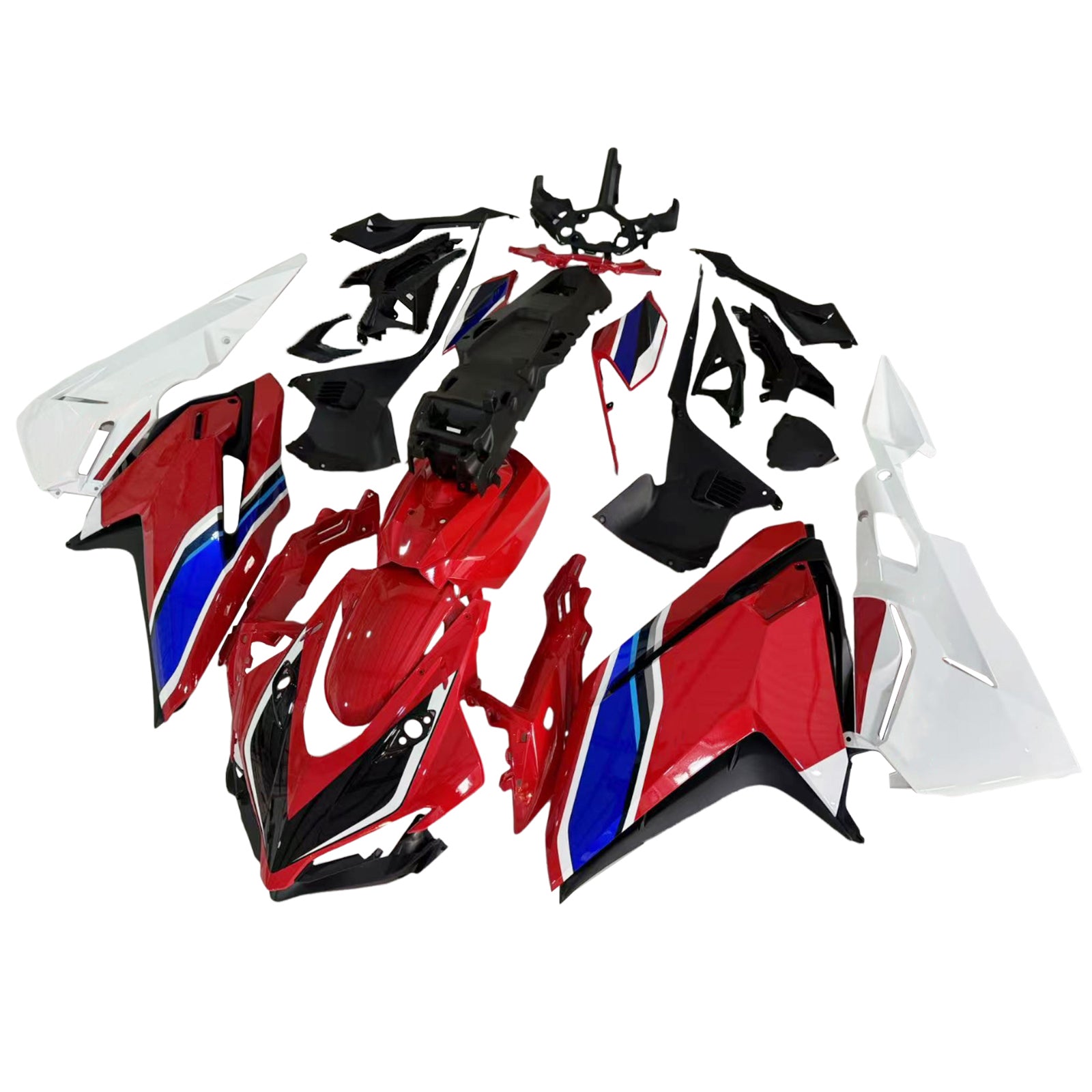 Amotopart 2017-2022 Honda CBR250RR White Red Blue Fairing Kit