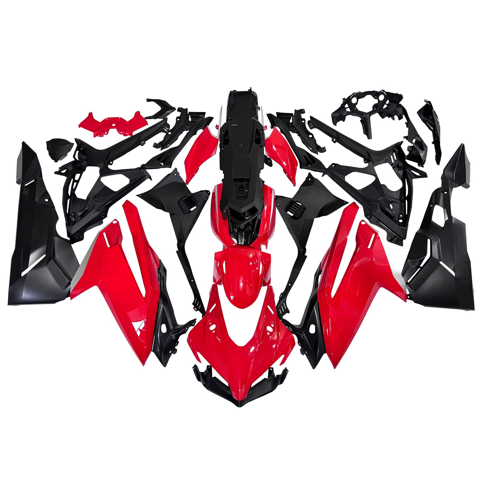 Amotopart 2017-2022 Honda CBR250RR Glossy Black Red Fairing Kit