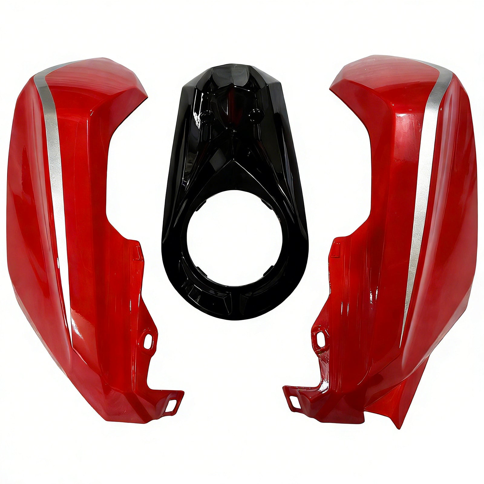Amotopart 2017-2022 Honda CBR250RR Glossy Black Red Fairing Kit