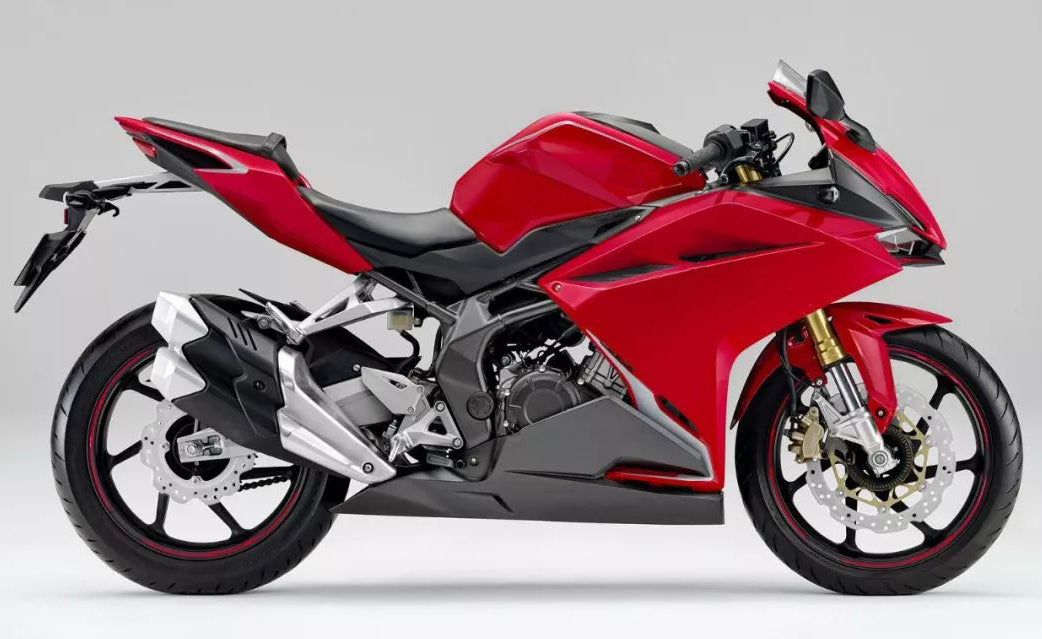 Amotopart 2017-2022 Honda CBR250RR Glossy Black Red Fairing Kit