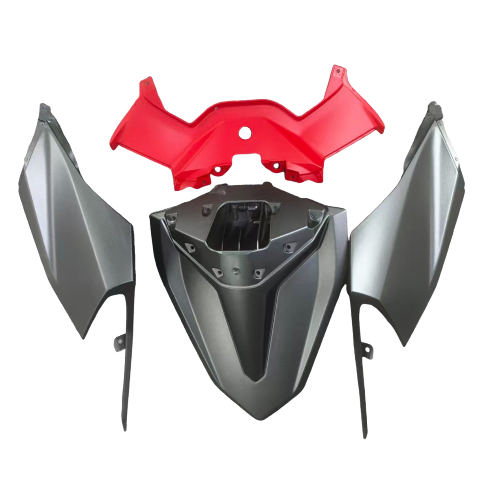 Amotopart 2017-2022 Honda CBR250RR Gray Red Fairing Kit