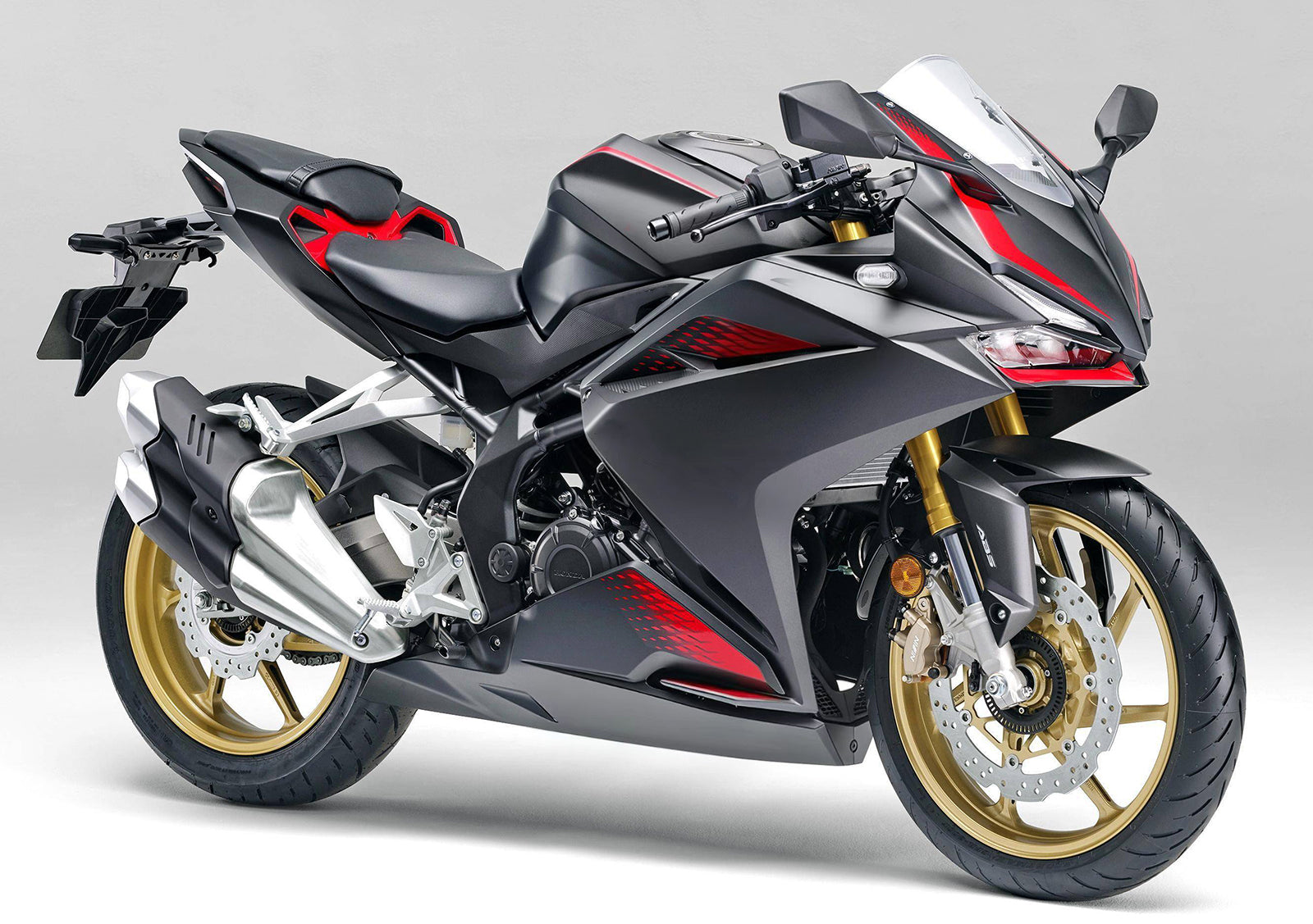 Amotopart 2017-2022 Honda CBR250RR Gray Red Fairing Kit