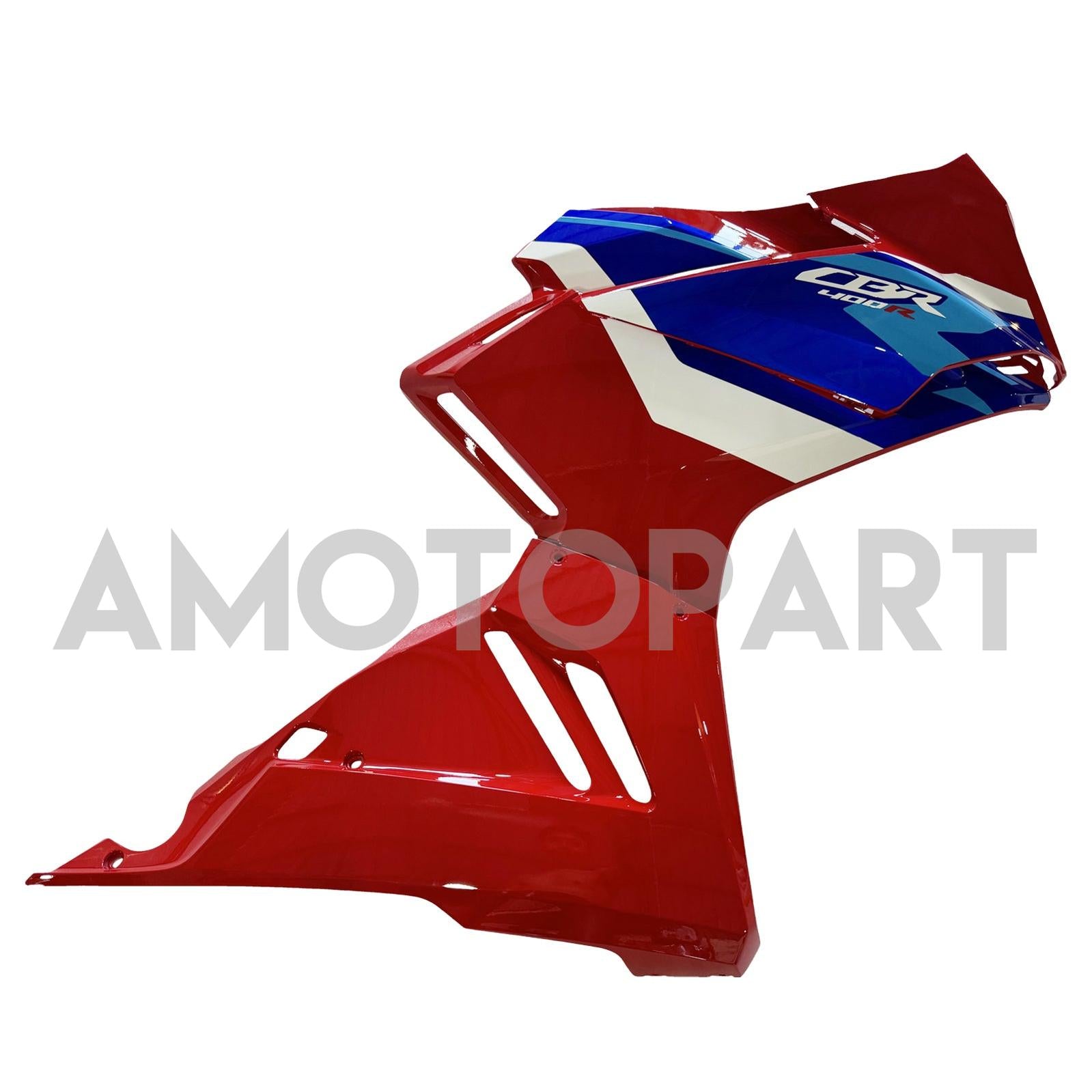 Amotopart 2024-2025 Honda CBR500R CBR400R Kit carenatura blu rosso