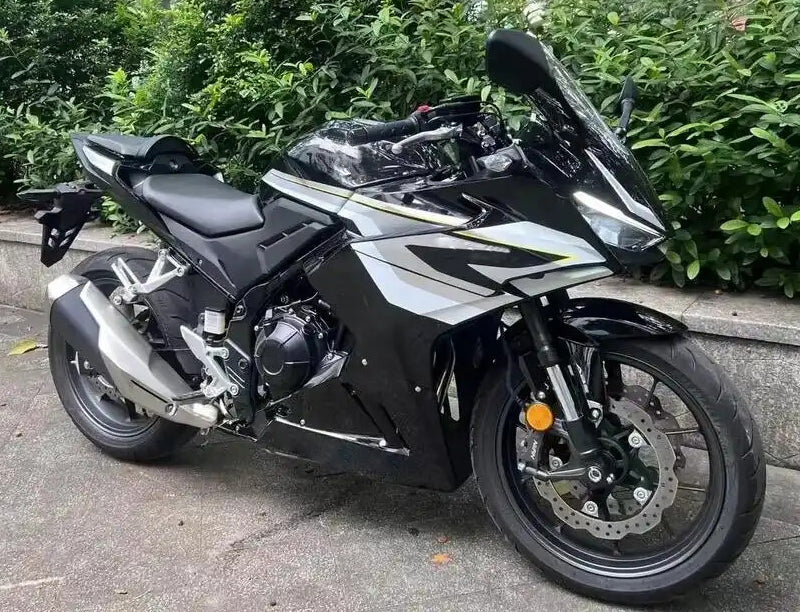 Amotopart 2024-2025 Honda CBR500R CBR400R Black White Grey Fairing Kit