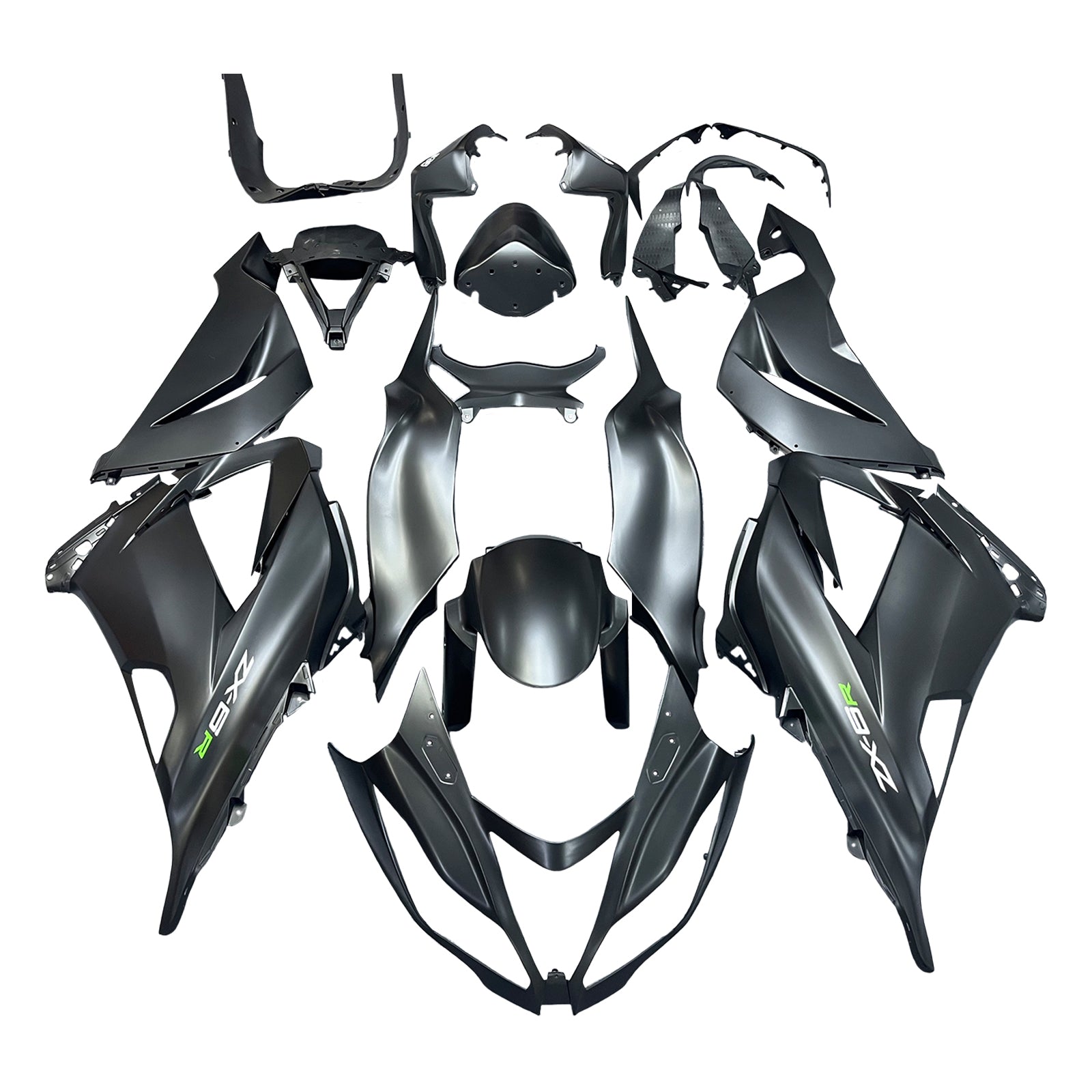 Amotopart Kawasaki ZX6R 13-18 FAILING MATT BLACK W/BOLT KIT