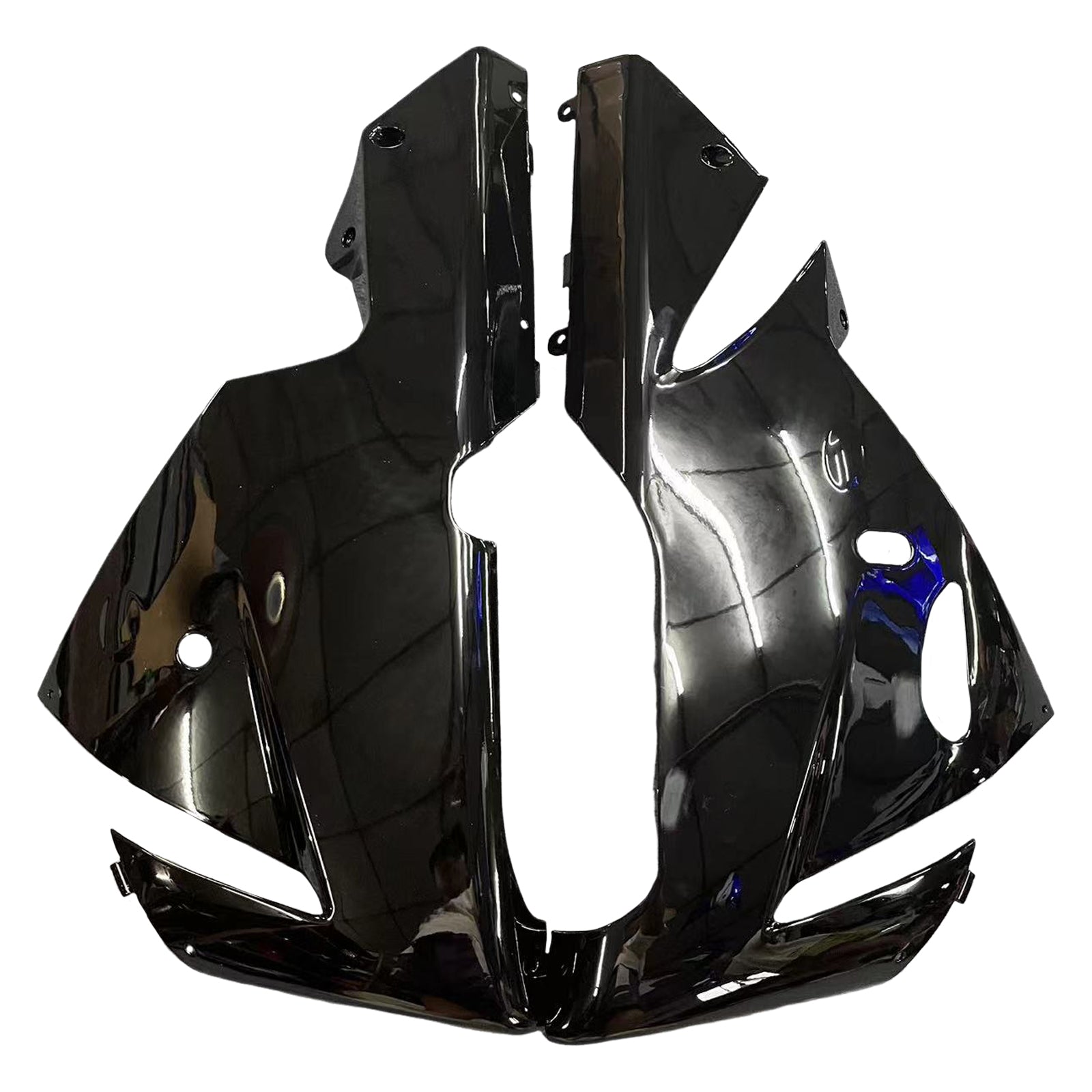 Amotopart-Verkleidungen Kawasaki ZX10R 2004-2005 Verkleidung glänzender Schwarzverkleidungskit