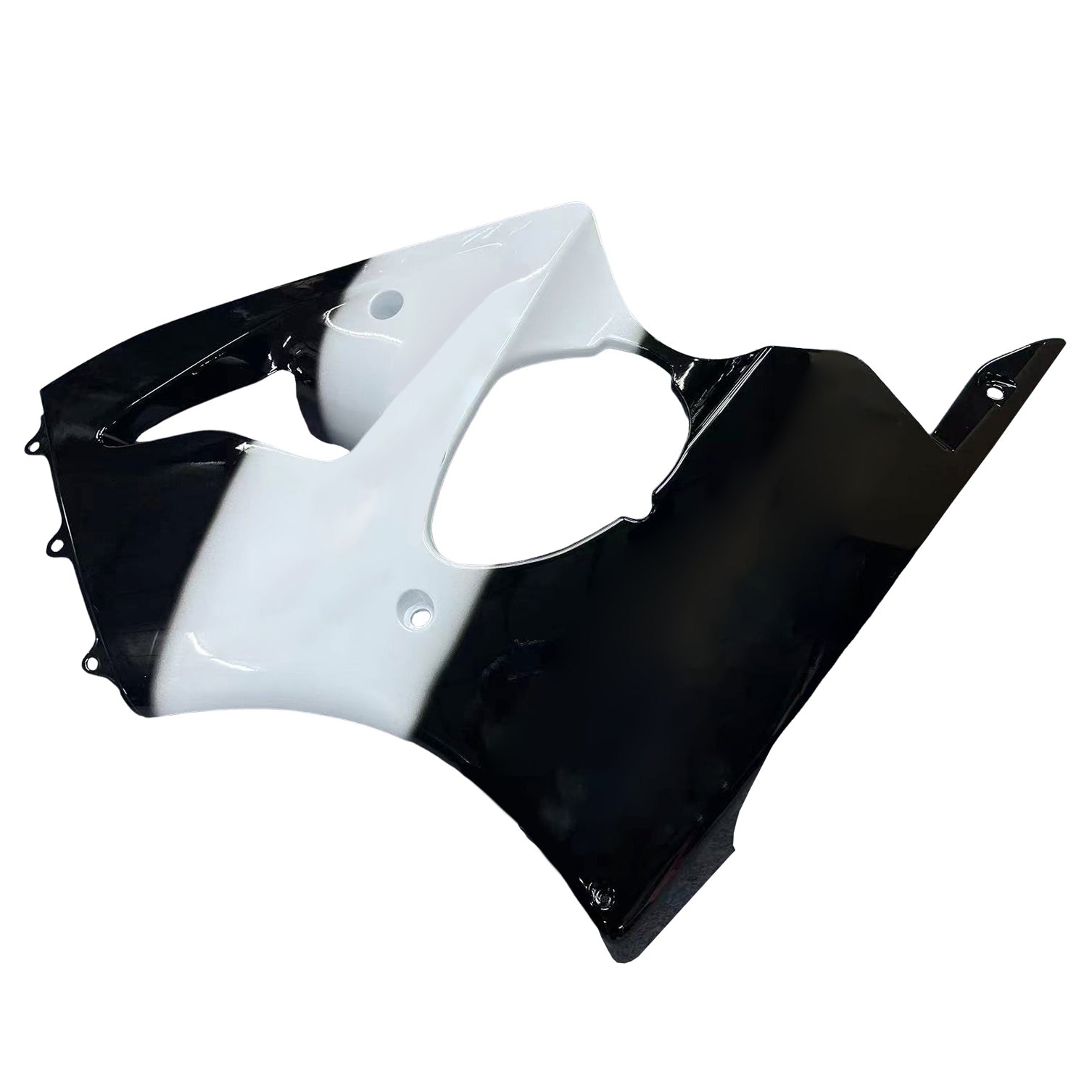 Amotopart Kawasaki 2000-2002 Zx6R 636/ZZR600 2005-2008 フェアリング ブラック&ホワイト キット