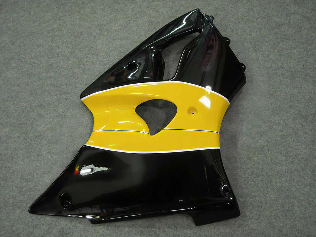 Amotopart Kawasaki 2000-2002 Zx6R 636/ZZR600 2005-2008 Fairing Black&Yellow Kit