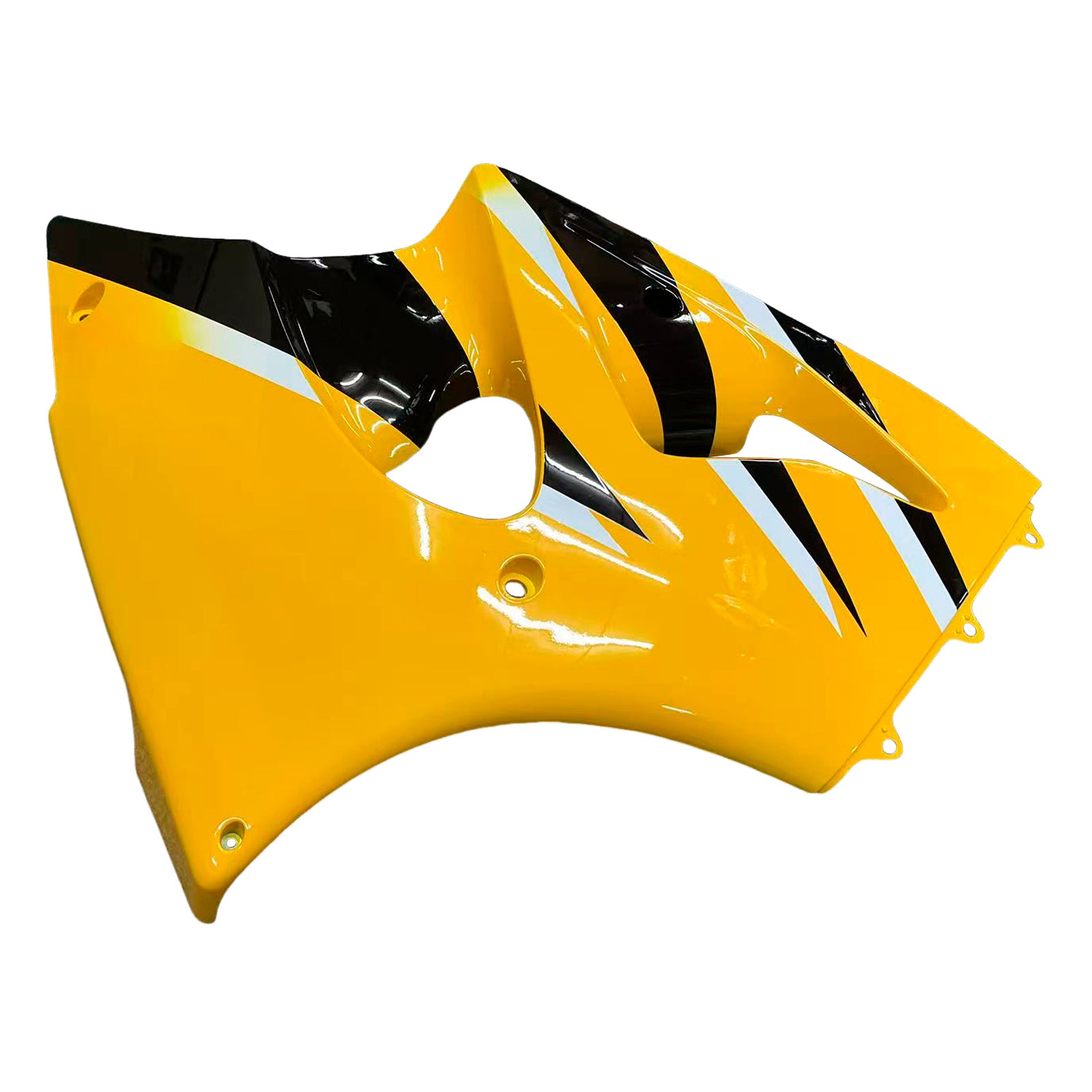 Amotopart 2000-2002 Kawasaki ZX6R 636 2005-2008 Kawasaki ZZR600 Yellow Black Fairing Kit