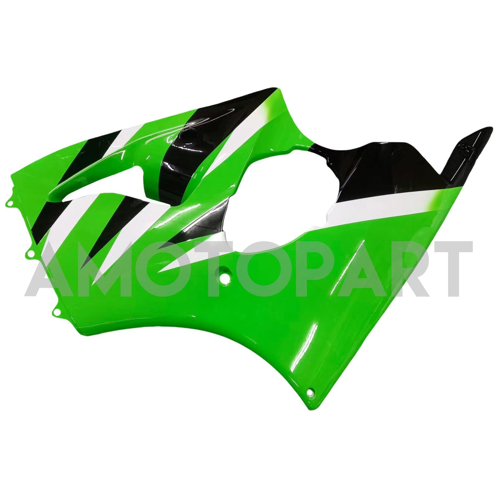 Amotopart Kawasaki 2000-2002 ZX6R 636/ZZR600 2005-2008 Verziehung Schwarzes Grün Kit