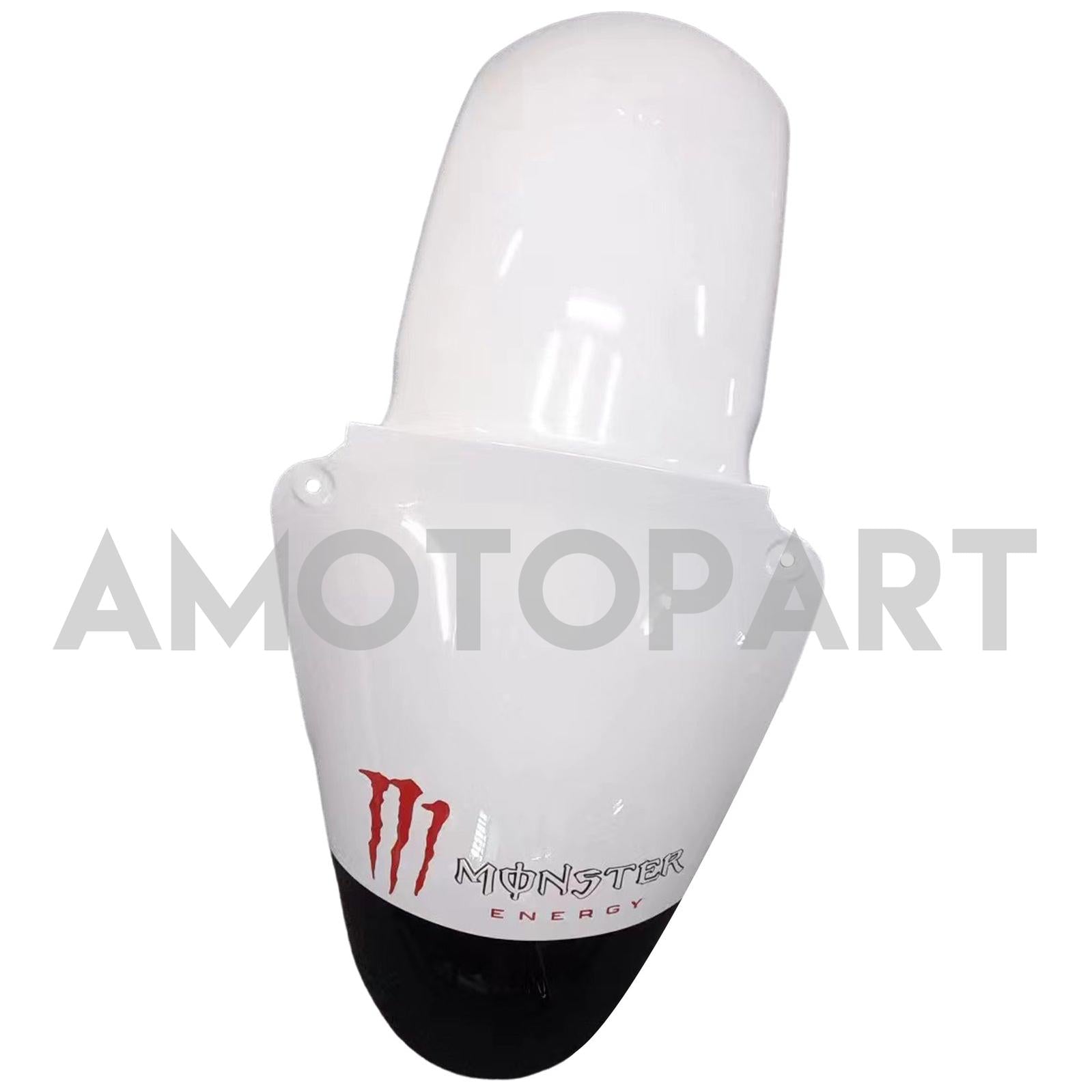 Amotopart Kawasaki 2000-2002 Zx6R 636/ZZR600 2005-2008 Fairing White Black Kit