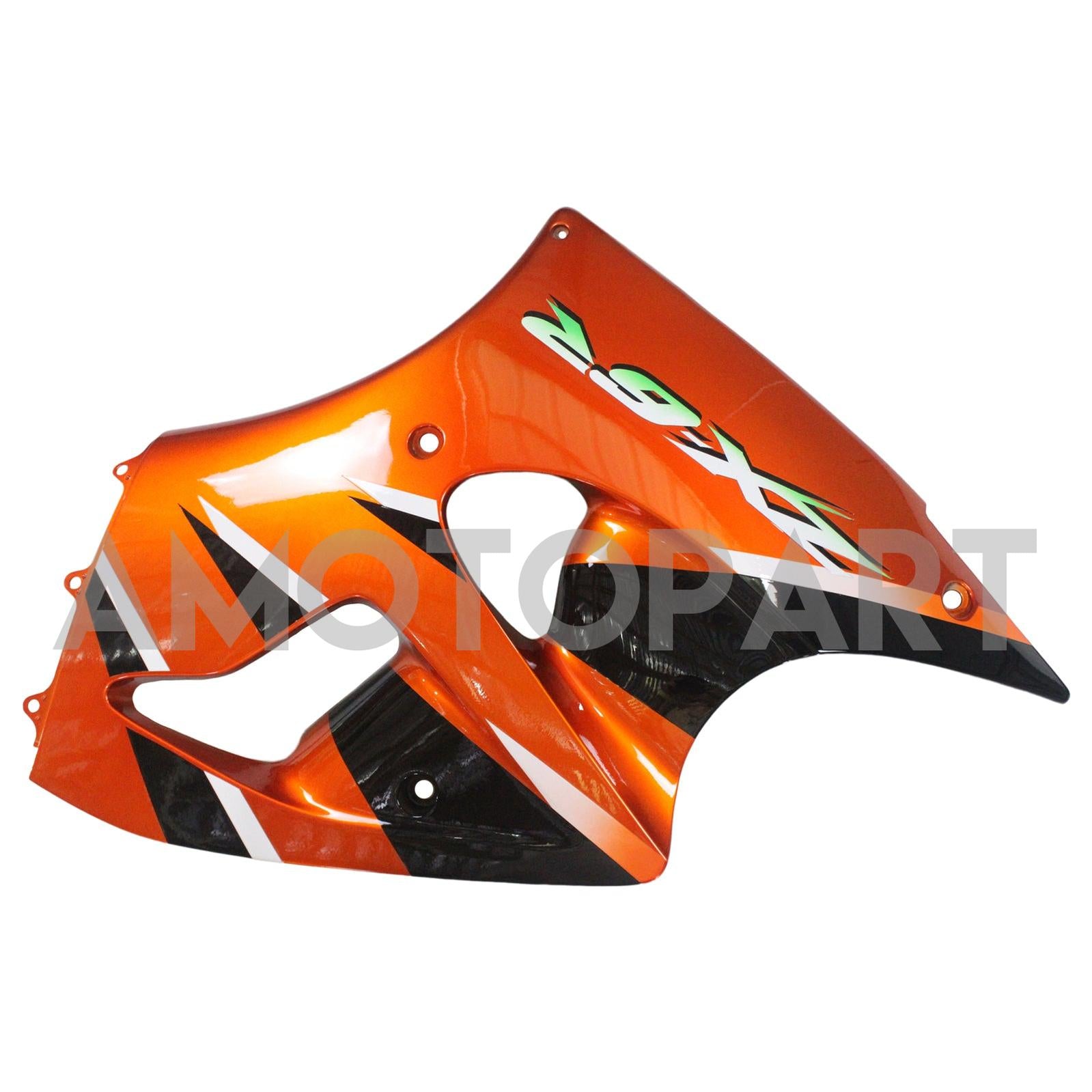 Amotopart Kawasaki 2000-2002 ZX6R 636/ZZR600 2005-2008 Verkleidung Orange Black Kit