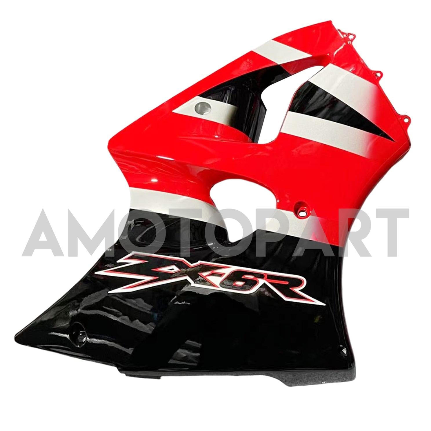 Amotopart ZX6R 636 2000-2002 ZZR600 2005-2008 Kawasaki Rot&Silbernes Verkleidungsset