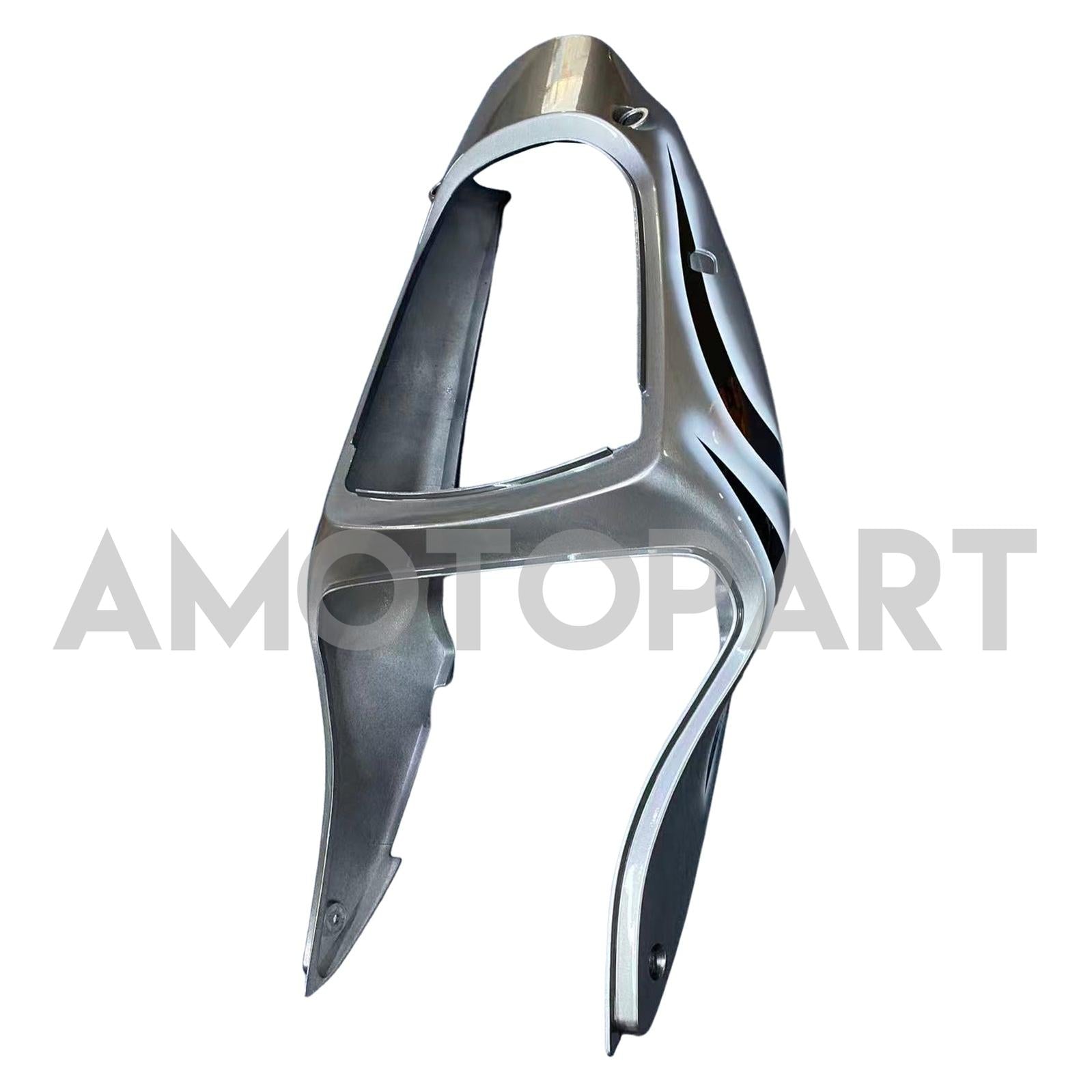Amotopart 2000-2002 Kawasaki ZX6R 636 & 2005-2008 Kawasaki ZZR600 Grey Silver Fairing Kit