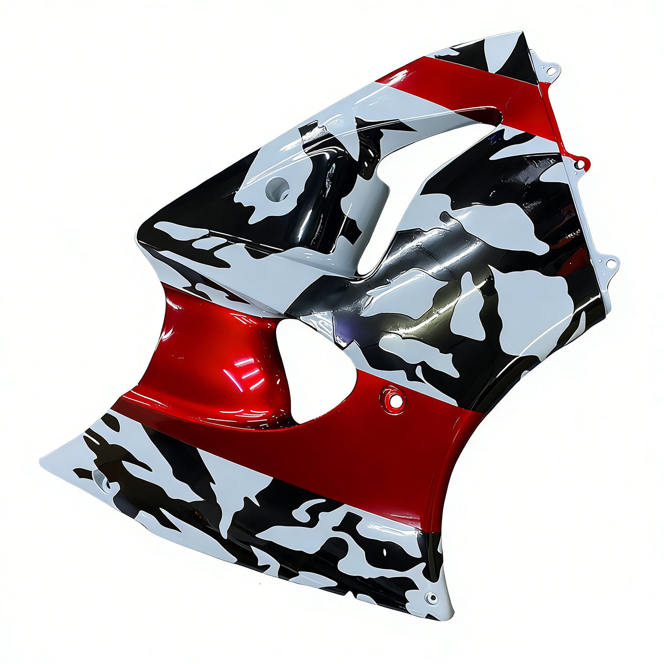 Amotopart 2000-2002 Kawasaki ZX6R 636 & 2005-2008 Kawasaki ZZR600 Red Gray Fairing Kit