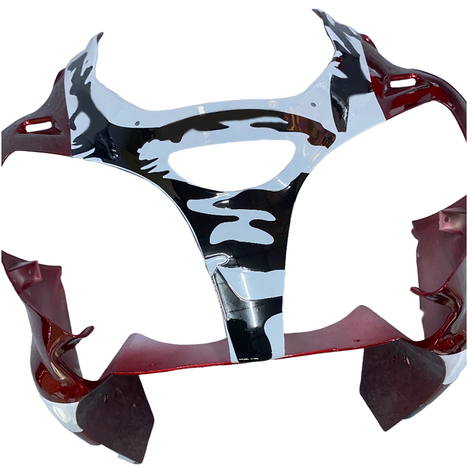 Amotopart 2000-2002 Kawasaki ZX6R 636 & 2005-2008 Kawasaki ZZR600 Red Gray Fairing Kit