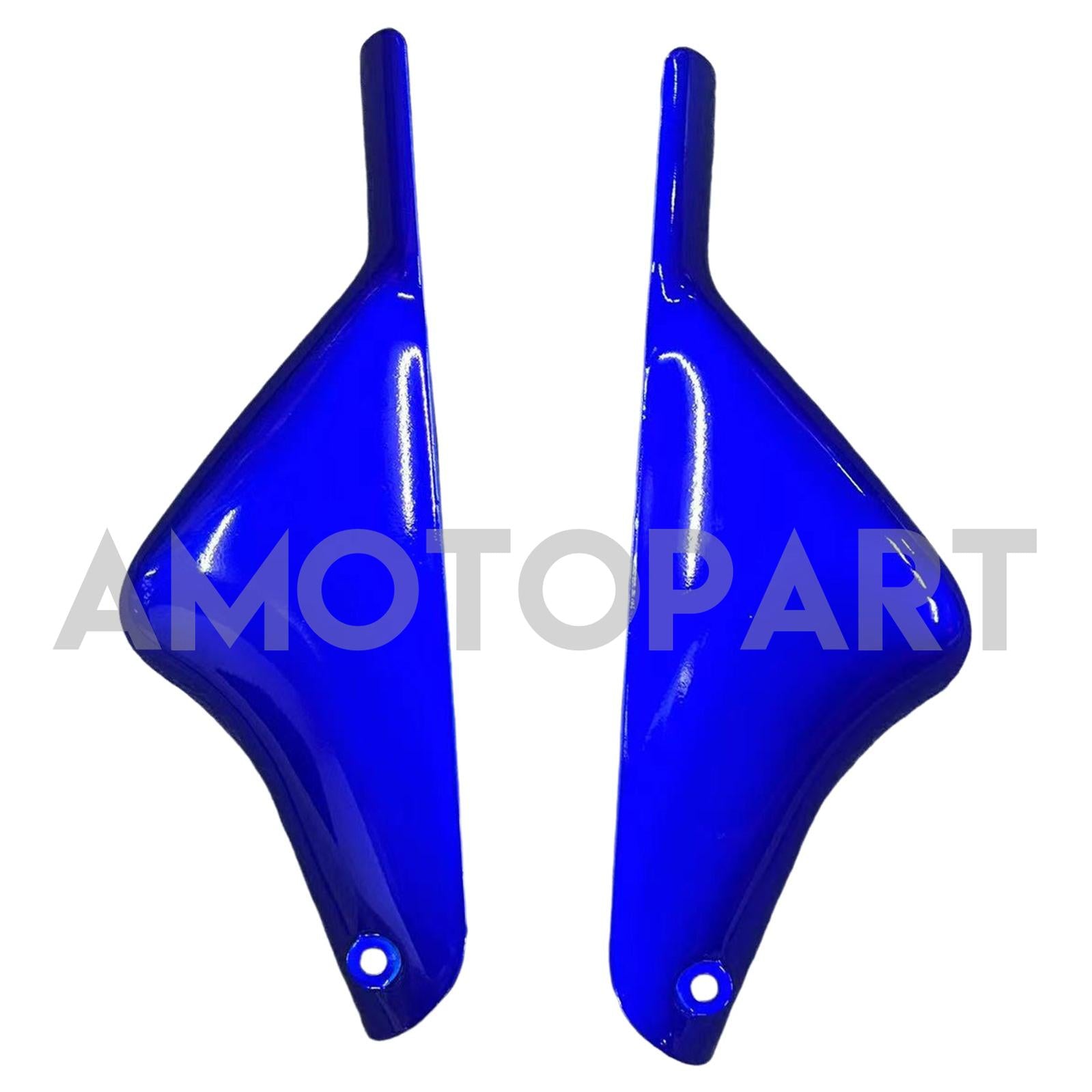 Amotopart 2000-2002 Kawasaki ZX6R 636 & 2005-2008 Kawasaki ZZR600 Glossy Black Blue Fairing Kit